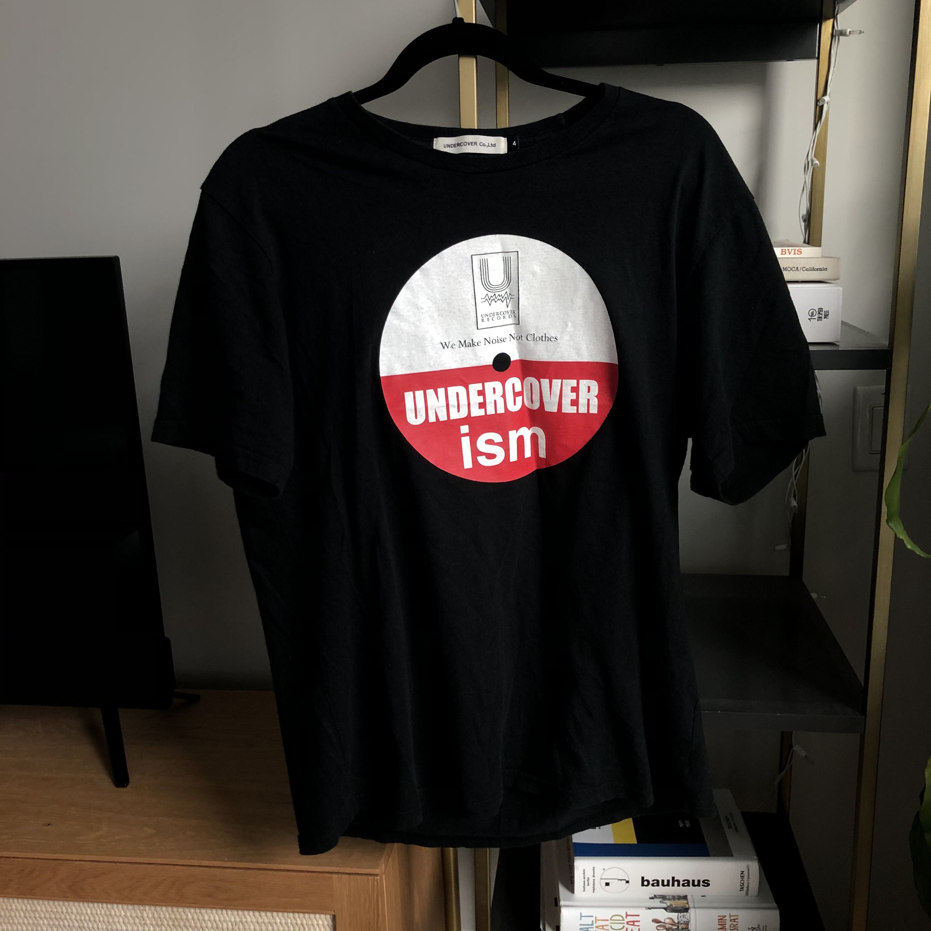 image of Undercoverism Records We Make Noise Not Clothes Tee in Black, Men's (Size Medium)