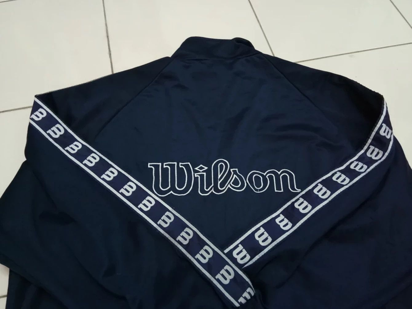 Wilson Vintage WILSON Side Tape Spell Out Jacket Size US S / EU 44-46 / 1 - 3 Thumbnail