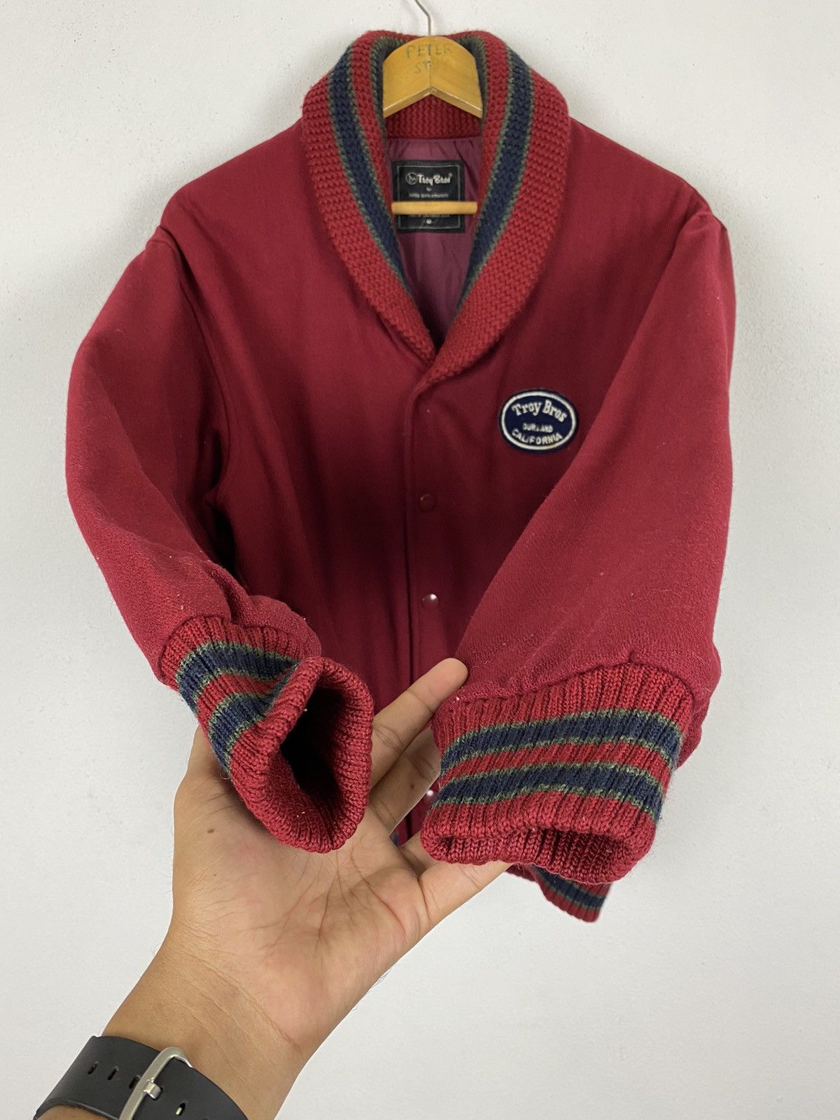 Japanese Brand TROY BROS BOMBER STYLE JACKET NICE DESIGN Size US M / EU 48-50 / 2 - 6 Thumbnail