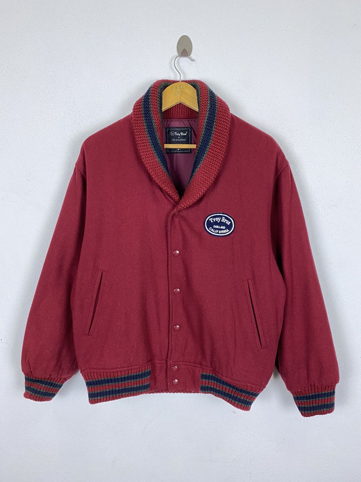 Japanese Brand TROY BROS BOMBER STYLE JACKET NICE DESIGN Size US M / EU 48-50 / 2 - 2 Thumbnail