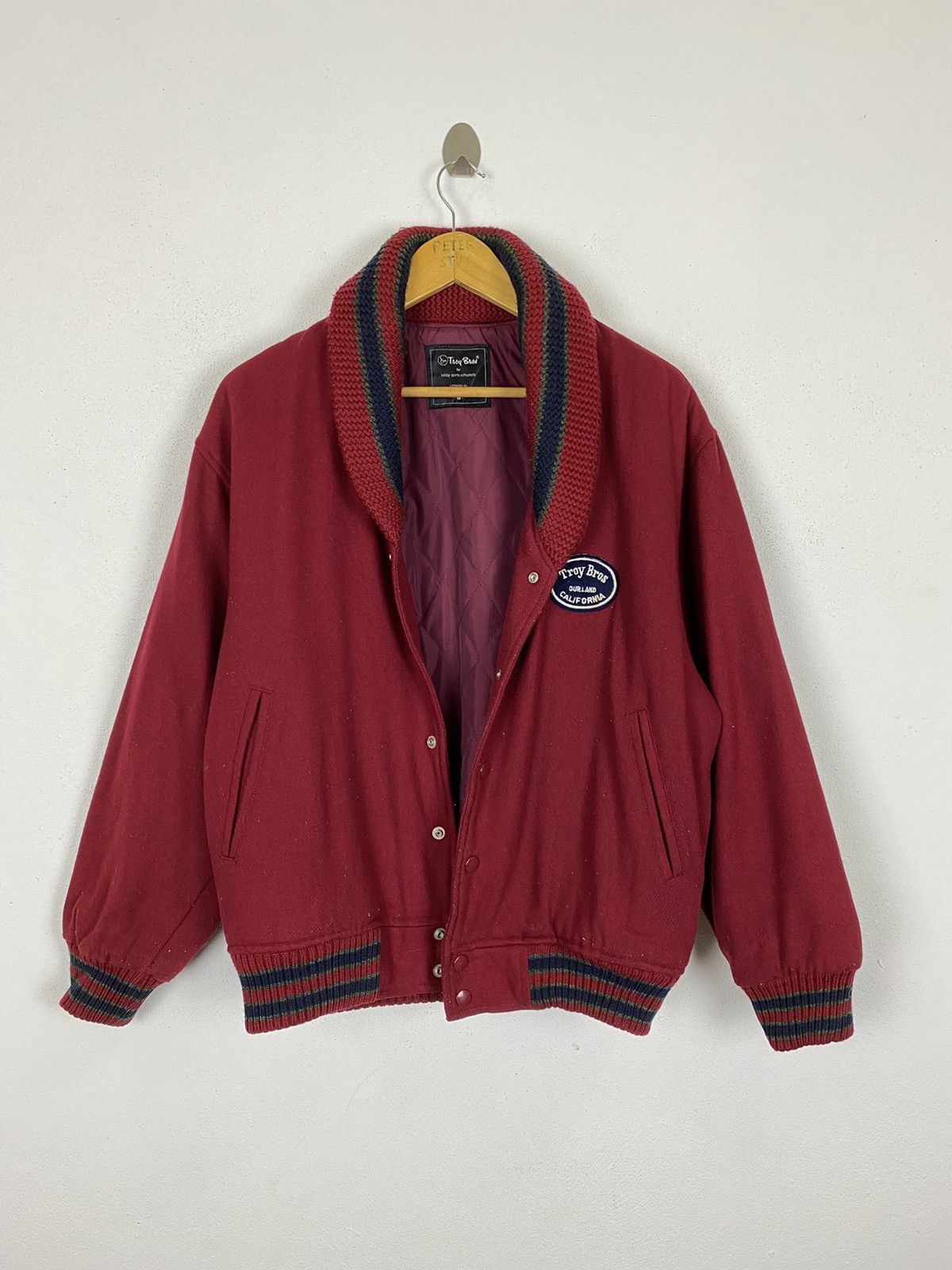 Japanese Brand TROY BROS BOMBER STYLE JACKET NICE DESIGN Size US M / EU 48-50 / 2 - 3 Thumbnail