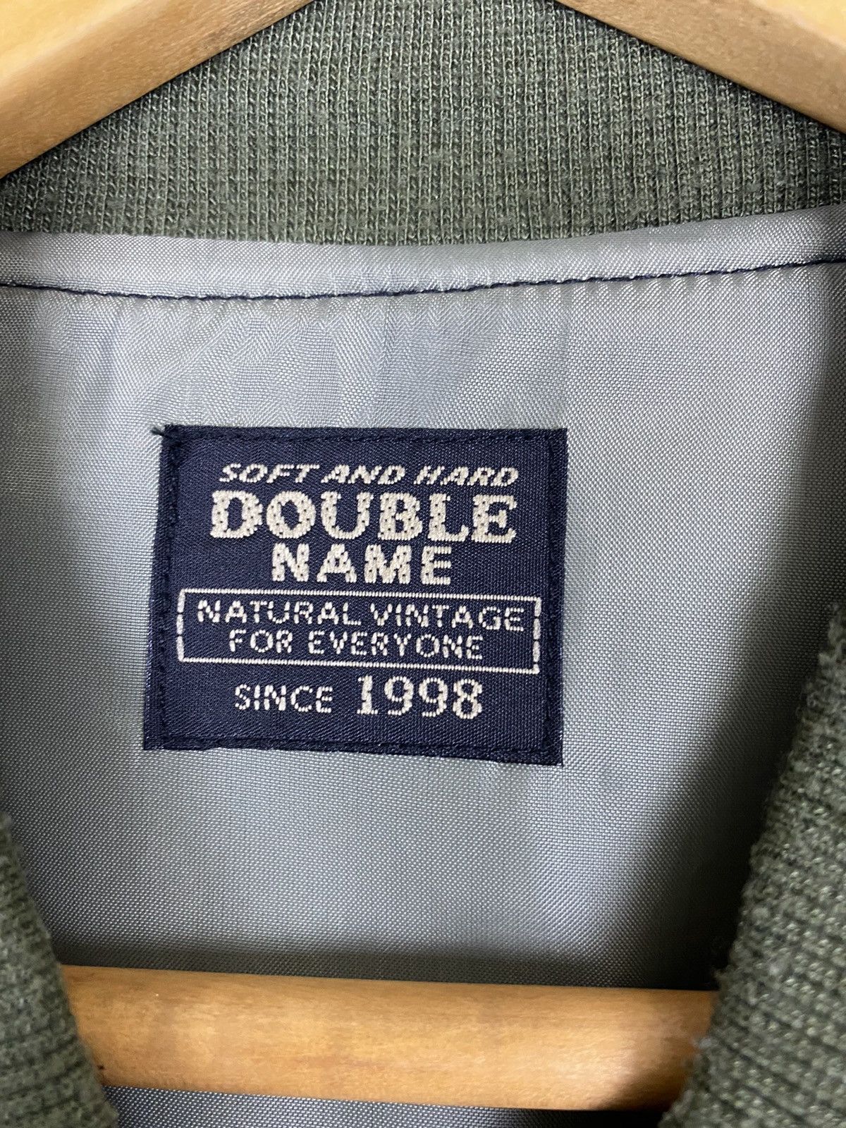 Japanese Brand DOUBLE NAME PATCH DESIGN BOMBER JACKET Size US M / EU 48-50 / 2 - 12 Thumbnail