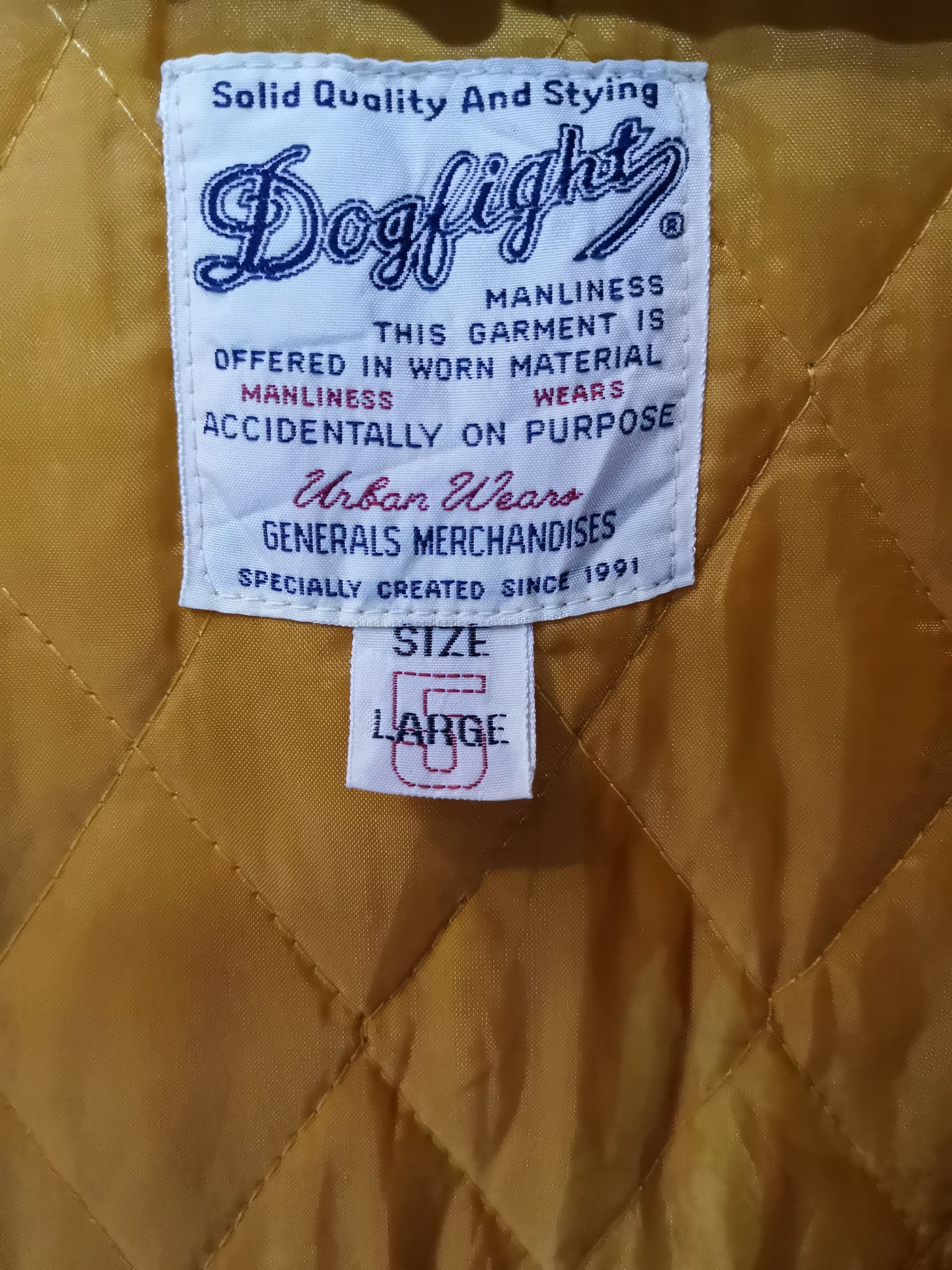Japanese Brand Gold Bomber by Dog Fight Size US L / EU 52-54 / 3 - 8 Thumbnail