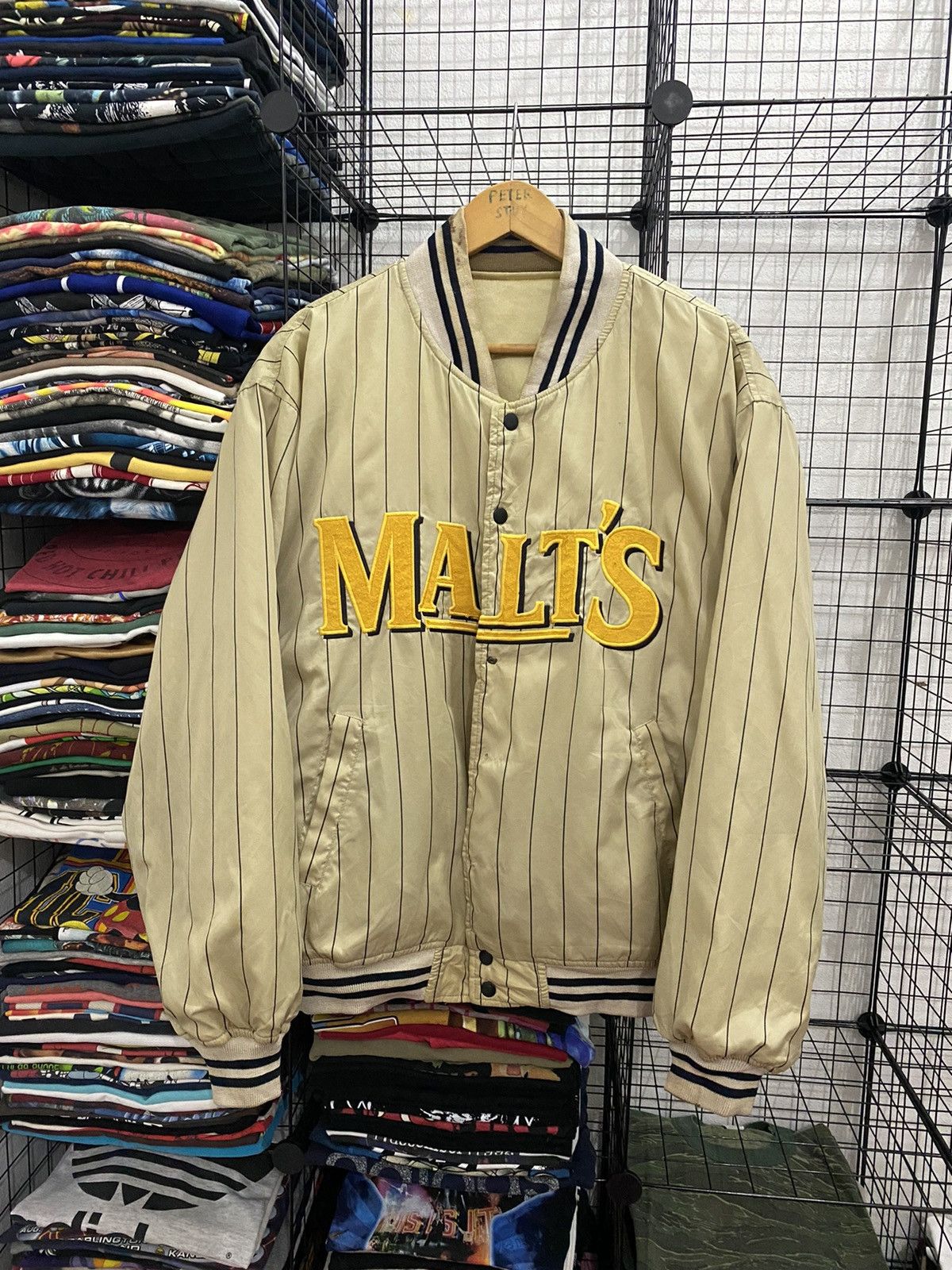 Vintage VINTAGE MALT’S COFFEE BOMBER JACKET Size US L / EU 52-54 / 3 - 1 Thumbnail