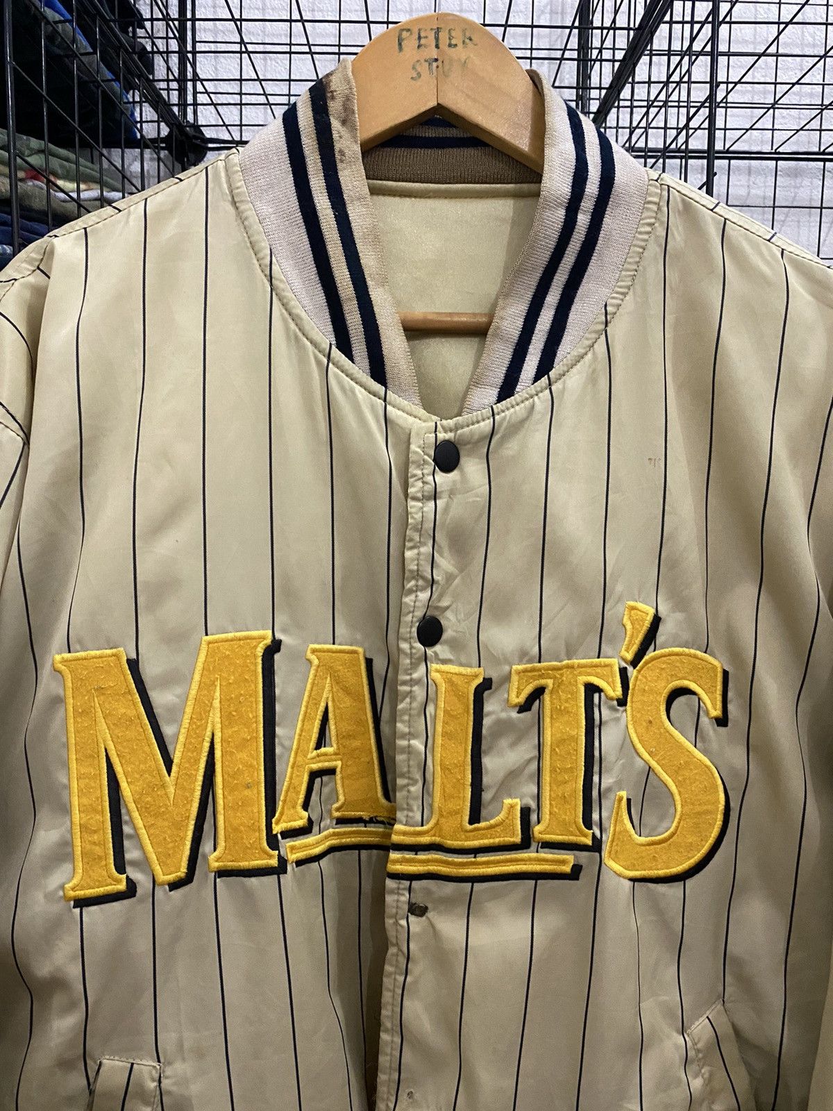 Vintage VINTAGE MALT’S COFFEE BOMBER JACKET Size US L / EU 52-54 / 3 - 3 Thumbnail