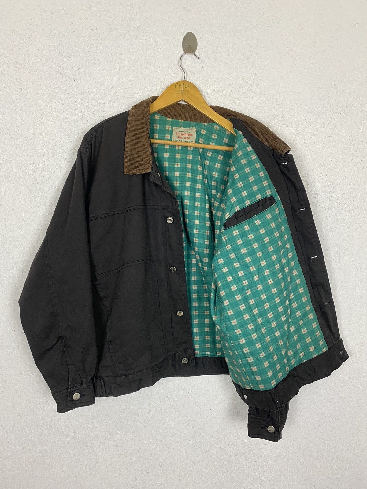 Vintage VINTAGE RELAXING MIND YOUNG WORKER BOMBER STYLE JACKET Size US L / EU 52-54 / 3 - 5 Thumbnail