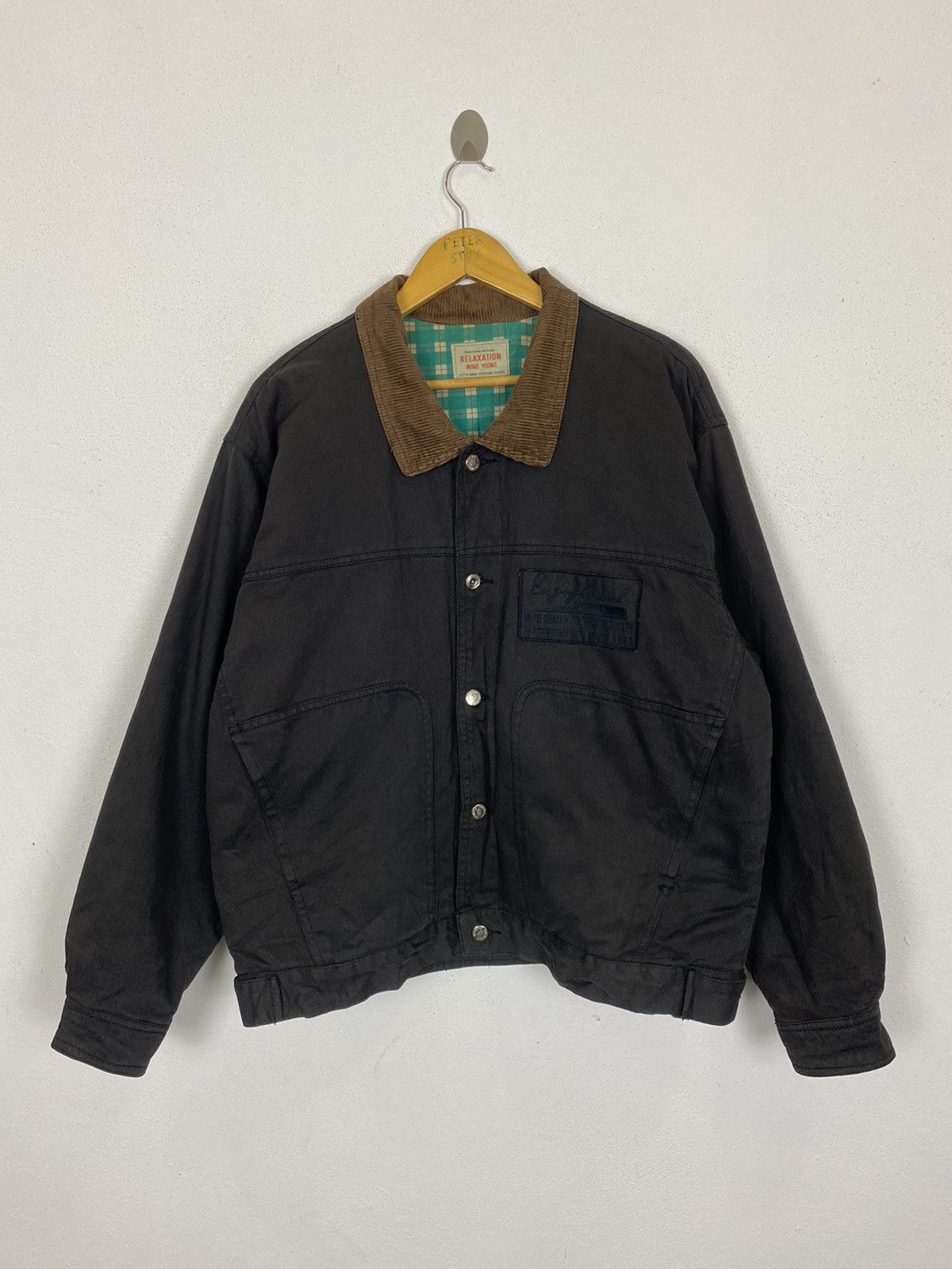 Vintage VINTAGE RELAXING MIND YOUNG WORKER BOMBER STYLE JACKET Size US L / EU 52-54 / 3 - 2 Thumbnail