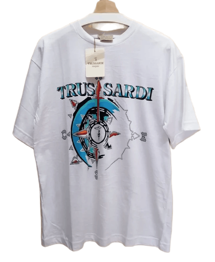 Vintage TRUSSARDI Maglie Spell Out Tshirt