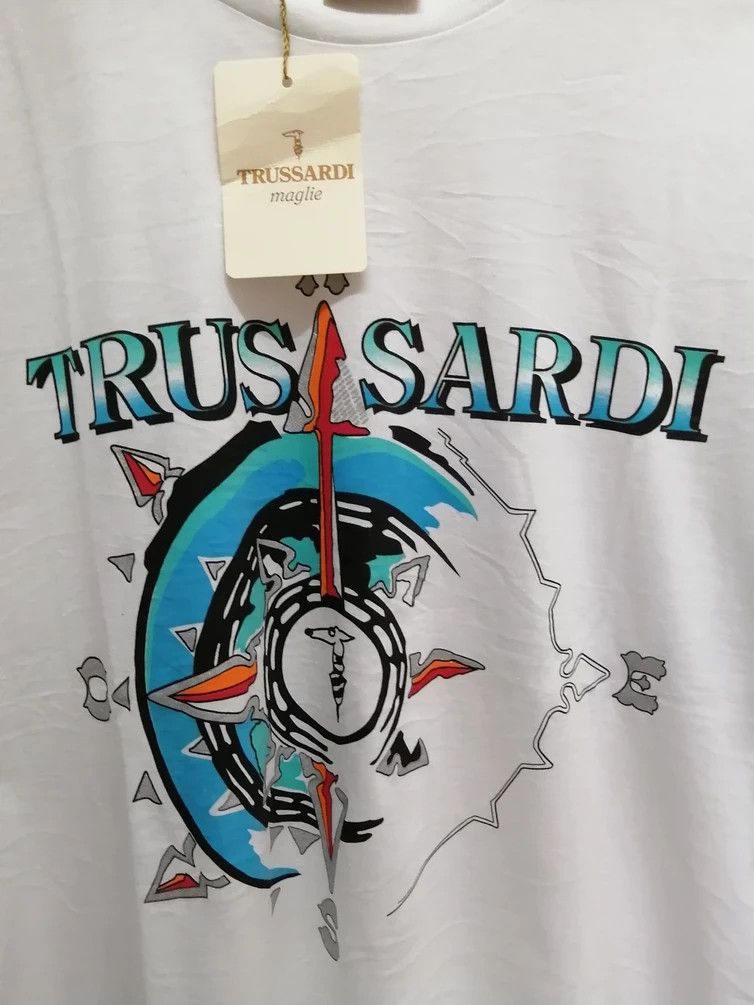 Vintage TRUSSARDI Maglie Spell Out Tshirt