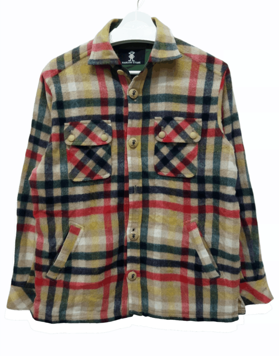 image of Archival Clothing Japanese Harlem Store Checkered Shirt, Men's (Size Medium)