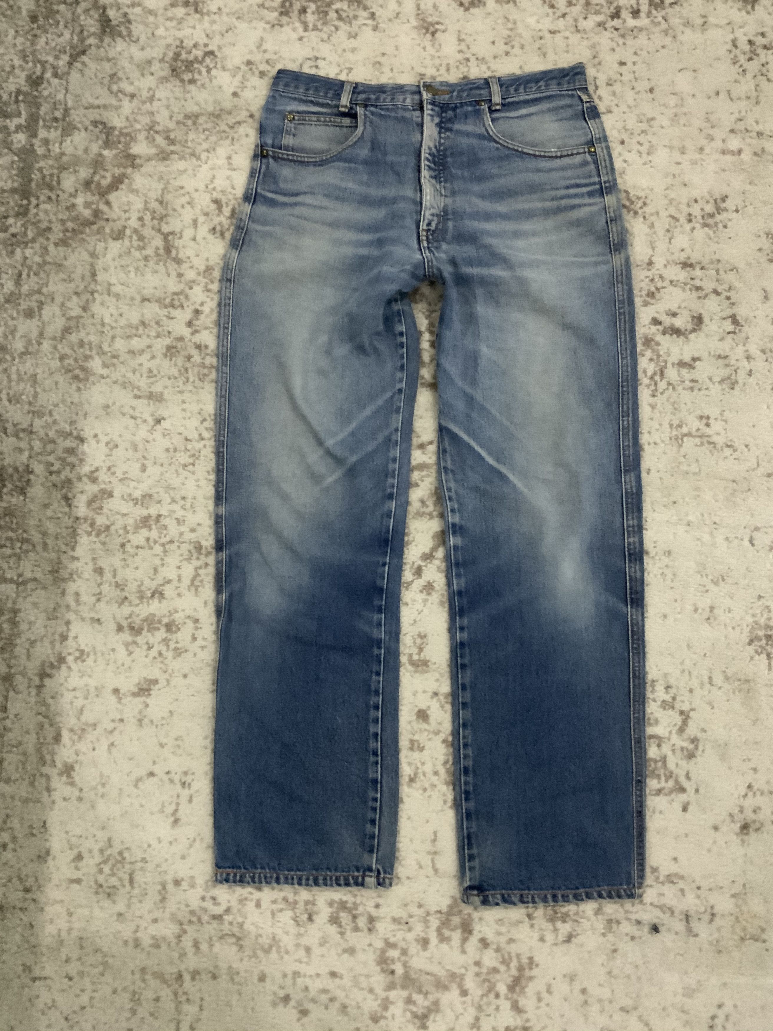 Vintage Lancel Distressed and Aging Denim