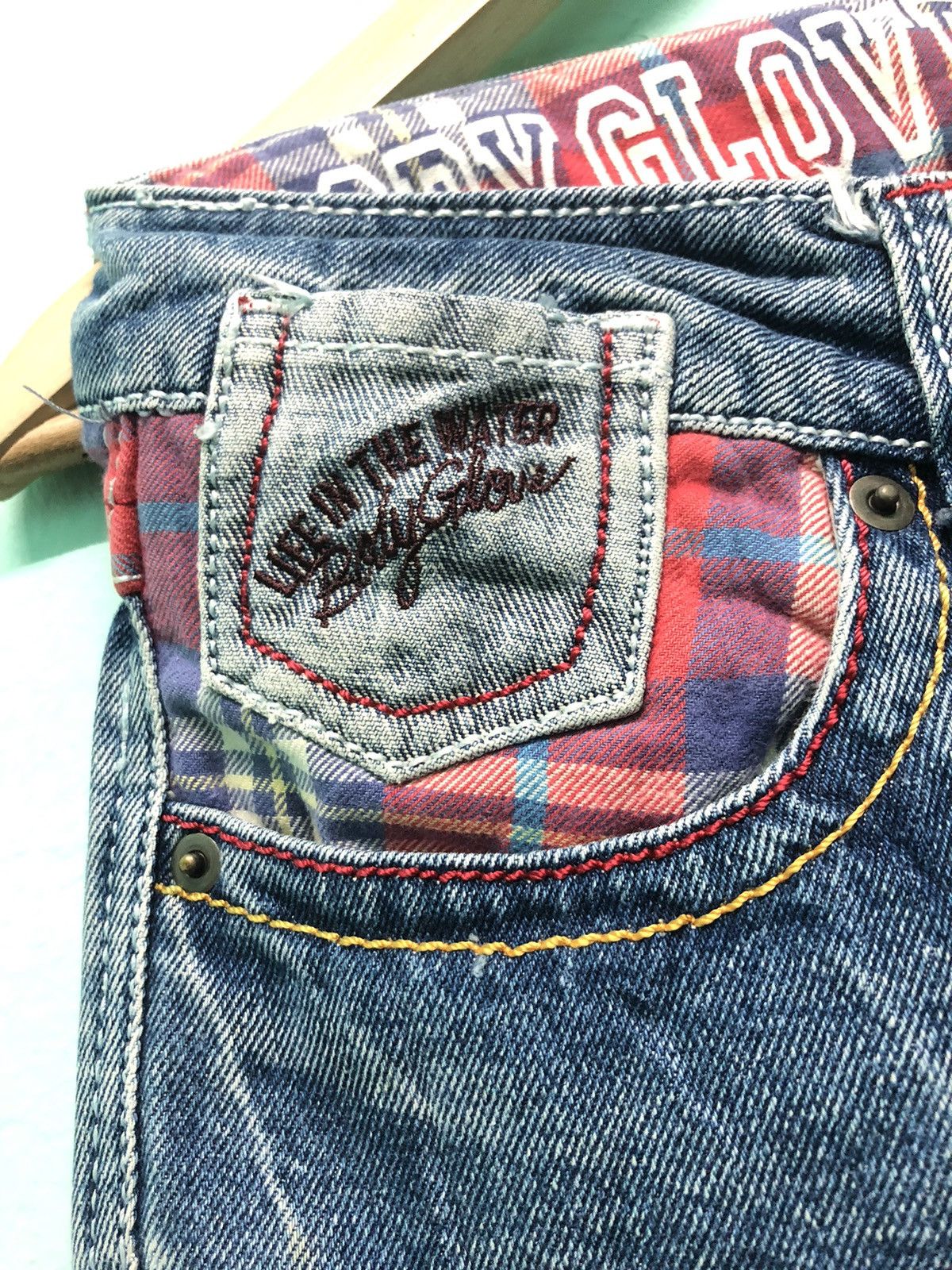 Body Glove × Vintage VINTAGE BODY GLOVE BIG SURF CALIFORNIA DISTRESSED DENIM JEAN Size US 30 / EU 46 - 5 Thumbnail