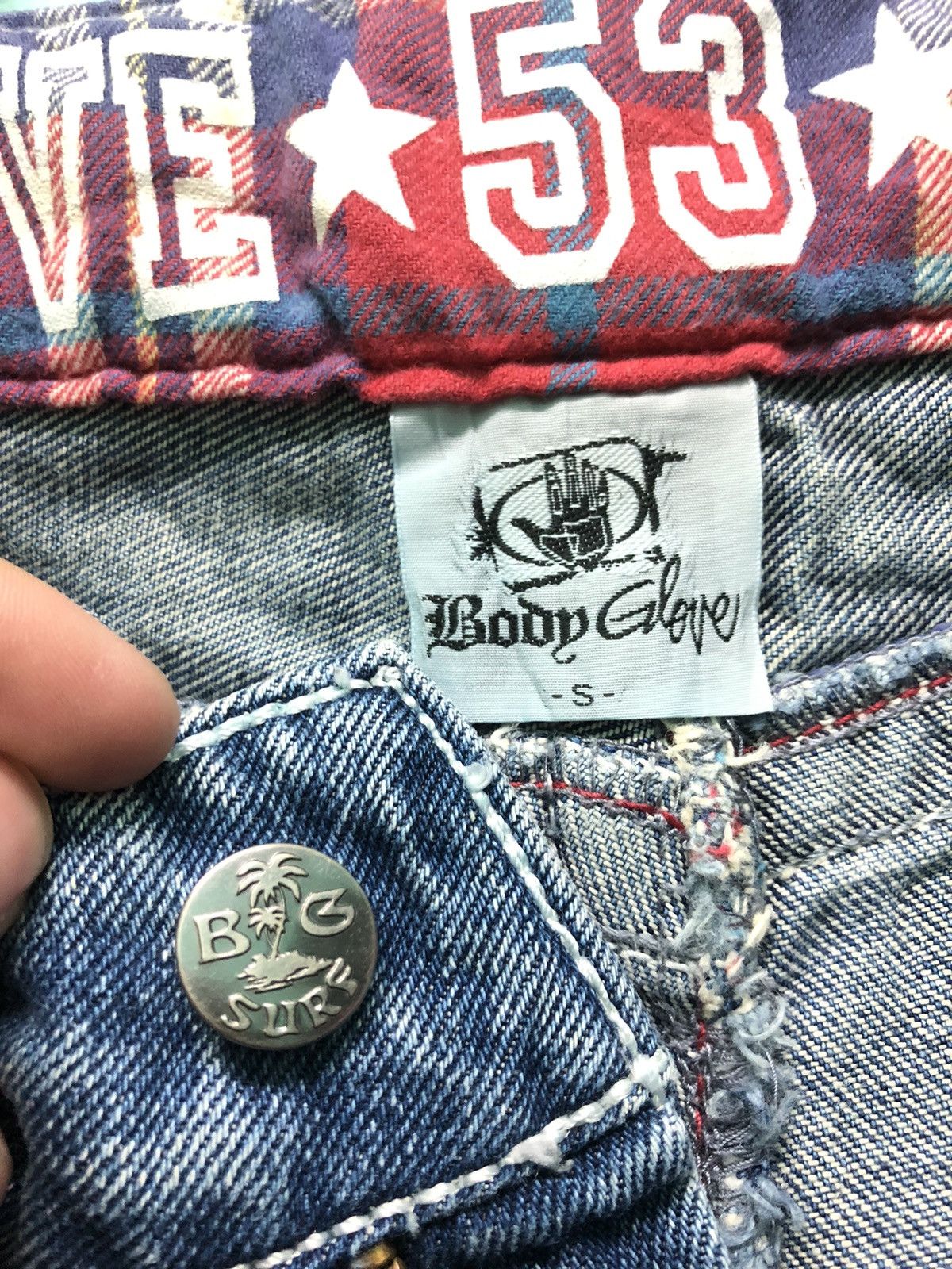 Body Glove × Vintage VINTAGE BODY GLOVE BIG SURF CALIFORNIA DISTRESSED DENIM JEAN Size US 30 / EU 46 - 6 Thumbnail