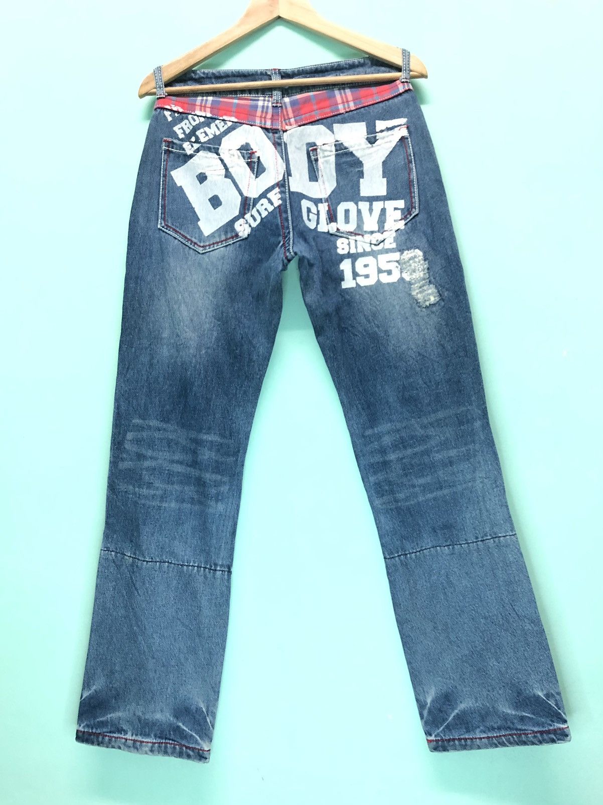 Body Glove × Vintage VINTAGE BODY GLOVE BIG SURF CALIFORNIA DISTRESSED DENIM JEAN Size US 30 / EU 46 - 9 Thumbnail