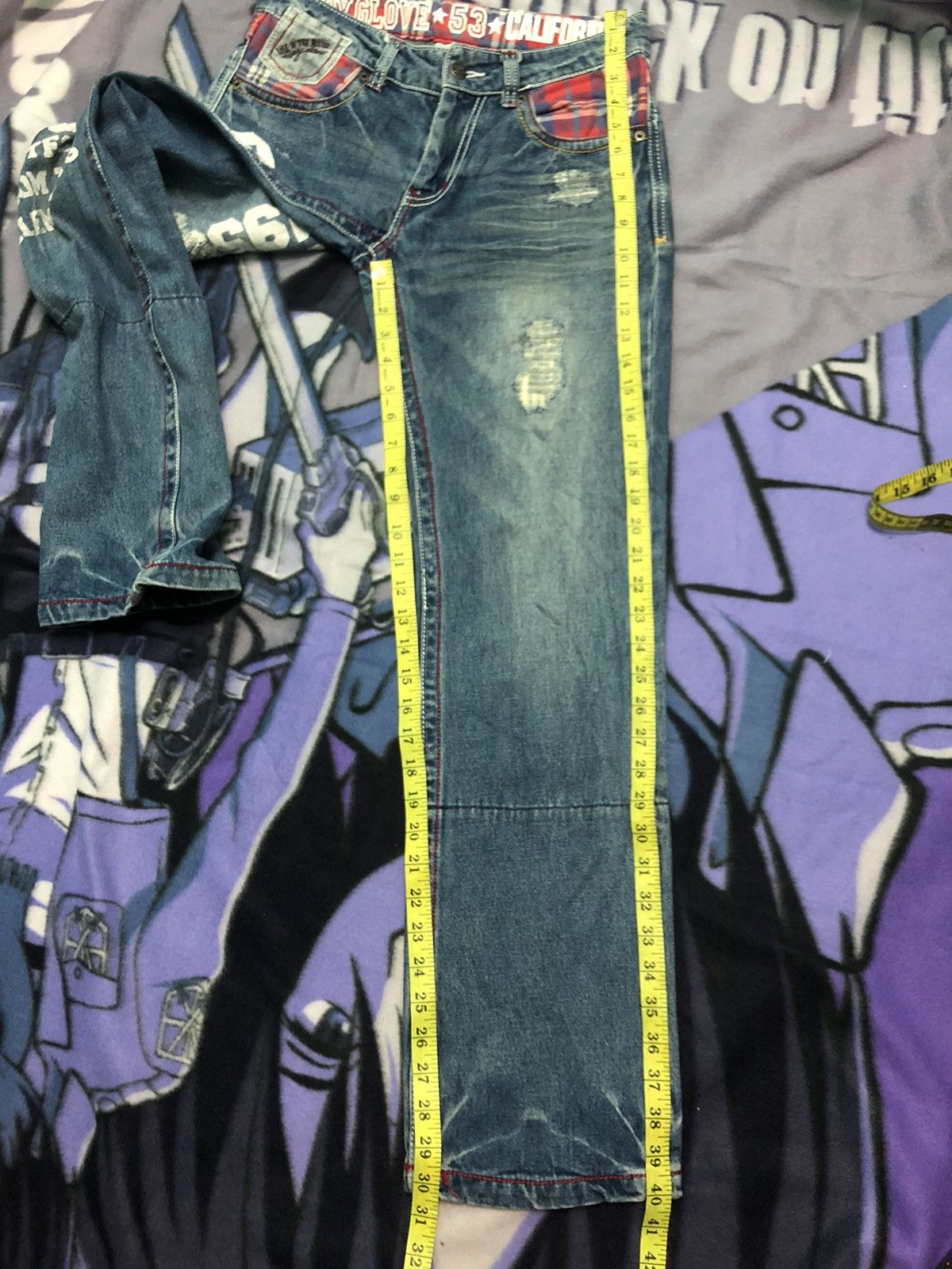 Body Glove × Vintage VINTAGE BODY GLOVE BIG SURF CALIFORNIA DISTRESSED DENIM JEAN Size US 30 / EU 46 - 13 Thumbnail