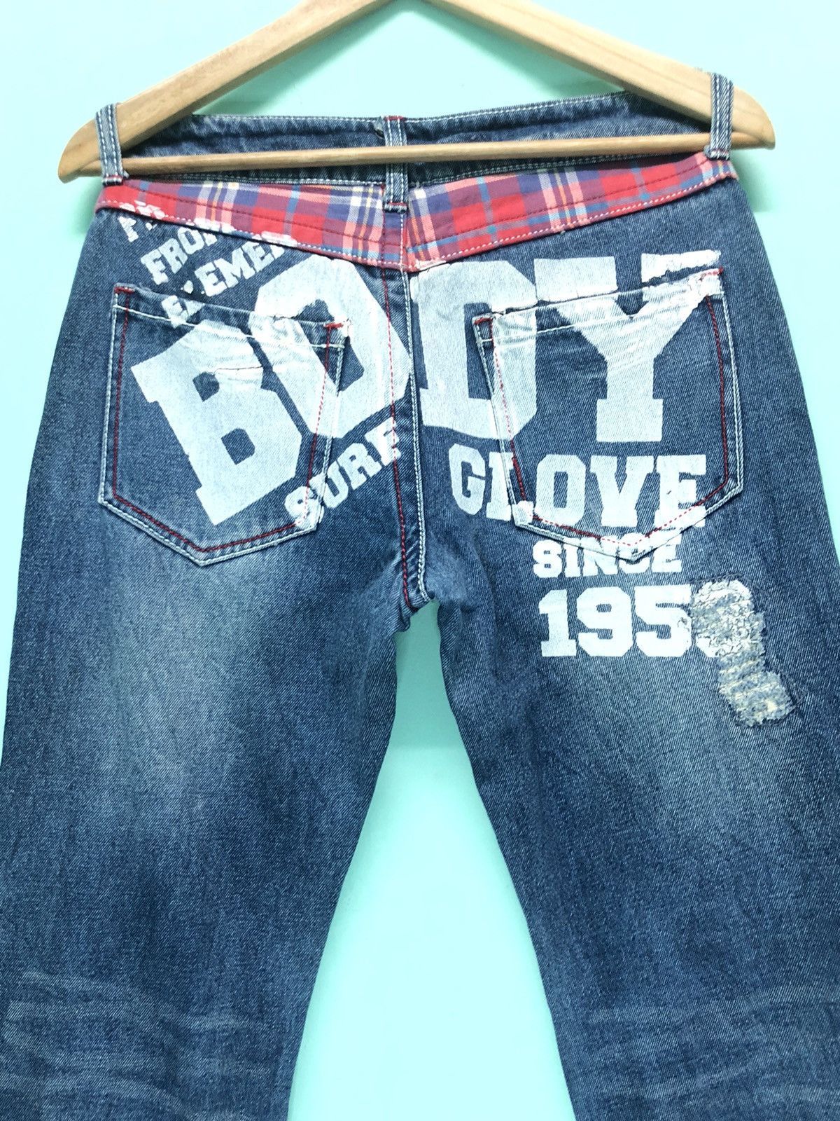 Body Glove × Vintage VINTAGE BODY GLOVE BIG SURF CALIFORNIA DISTRESSED DENIM JEAN Size US 30 / EU 46 - 8 Thumbnail