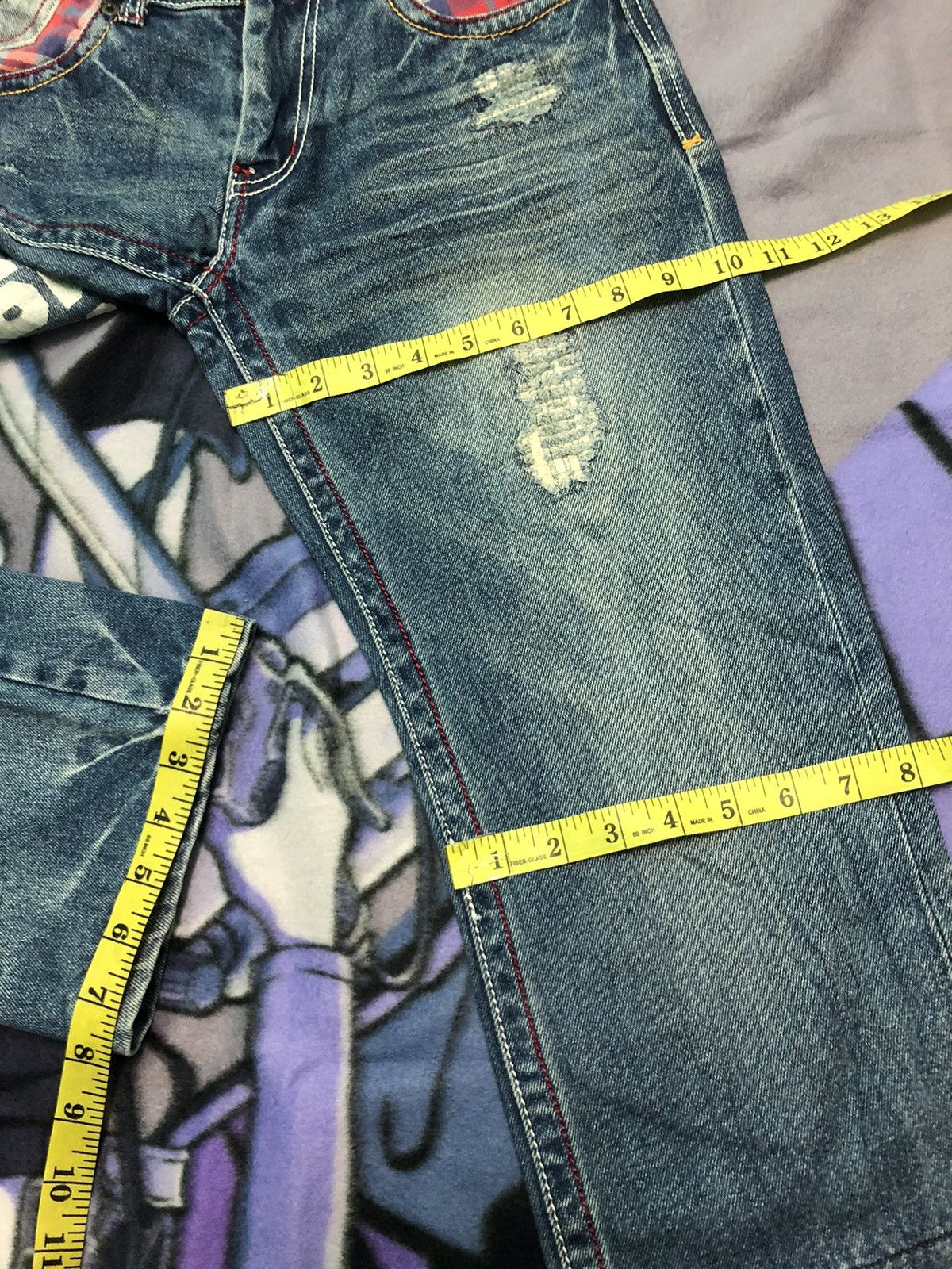 Body Glove × Vintage VINTAGE BODY GLOVE BIG SURF CALIFORNIA DISTRESSED DENIM JEAN Size US 30 / EU 46 - 14 Thumbnail