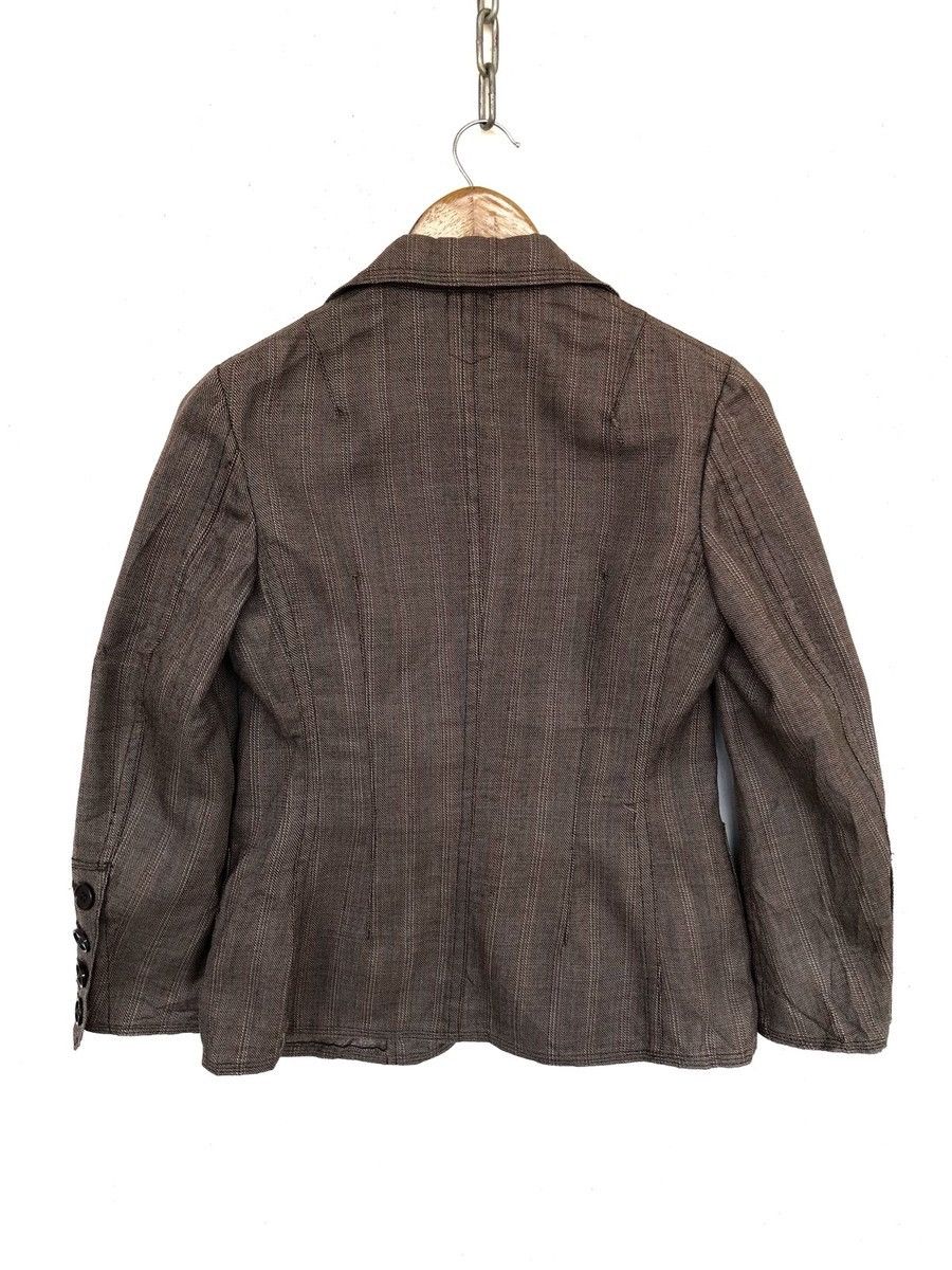 Junya Watanabe GRAIL🔥AW03 Junya Watanabe Old Gingham B/D Blazer Suit Size 38S - 6 Thumbnail