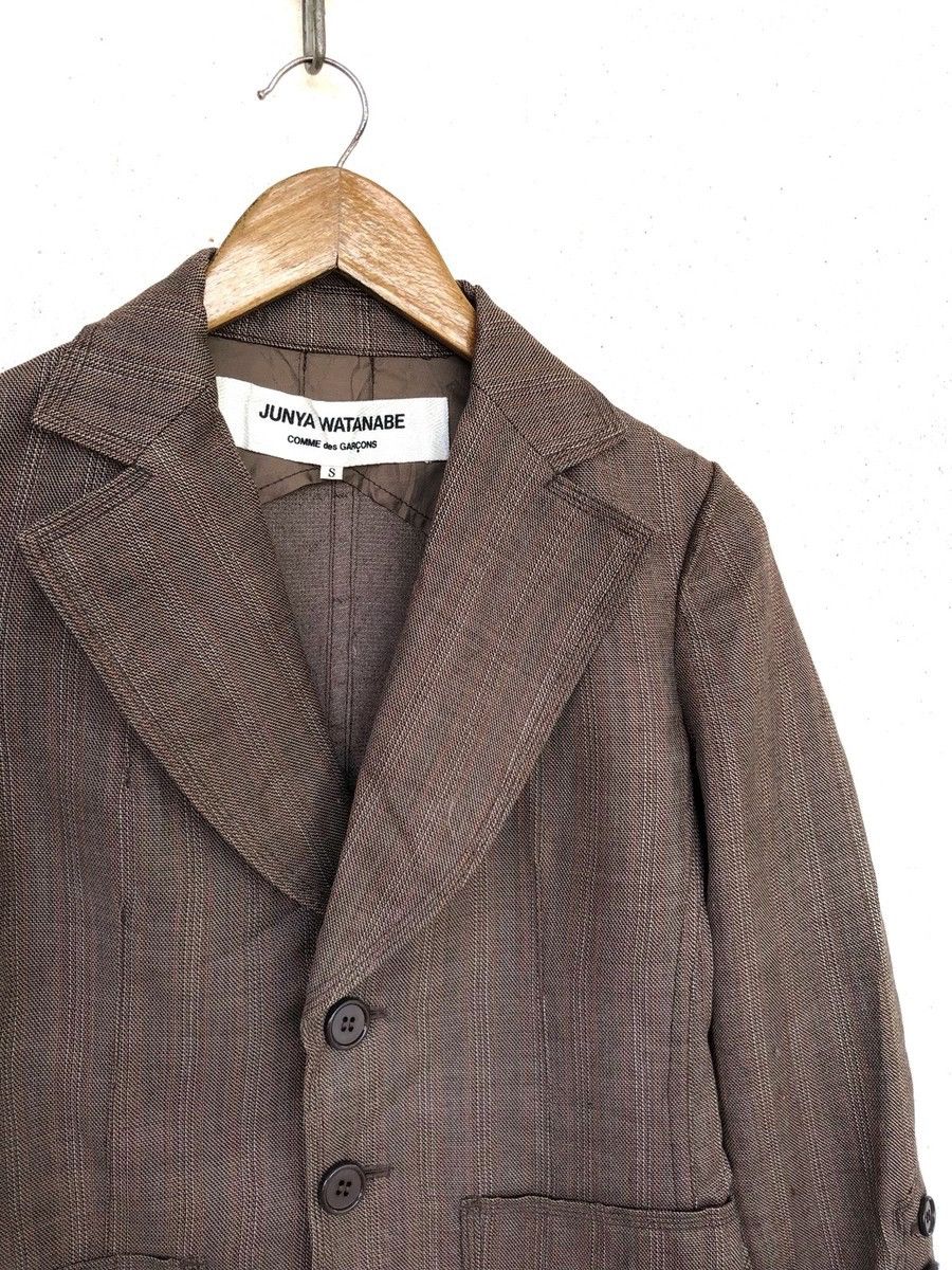 Junya Watanabe GRAIL🔥AW03 Junya Watanabe Old Gingham B/D Blazer Suit Size 38S - 1 Thumbnail