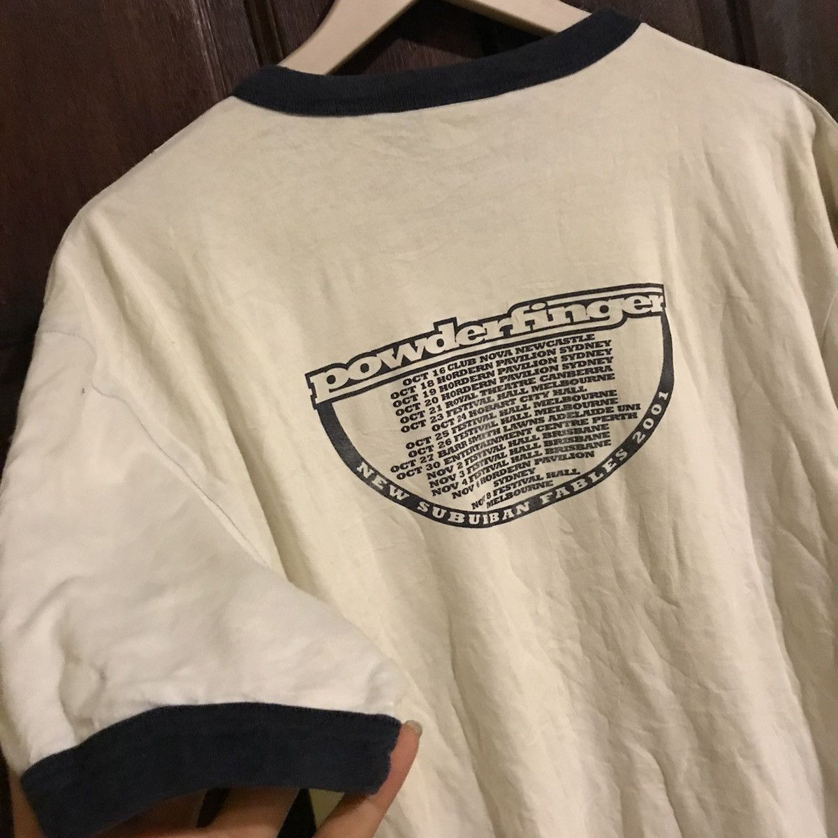 Band Tees VINTAGE POWDERFINGER BAND RINGER SHIRT Size US XL / EU 56 / 4 - 6 Thumbnail