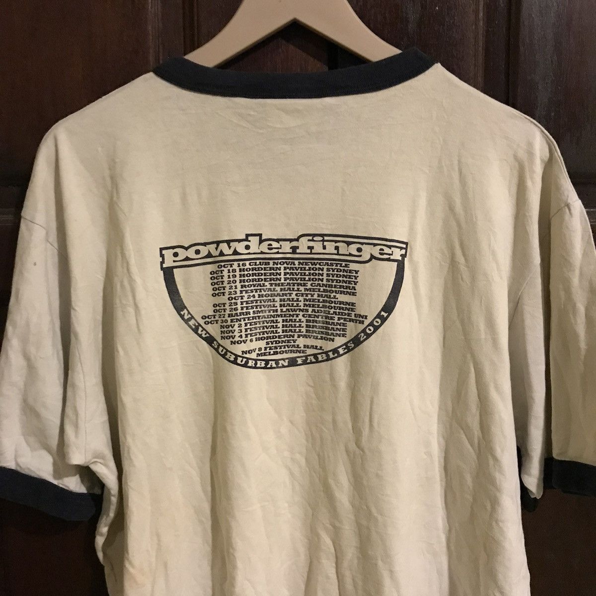 Band Tees VINTAGE POWDERFINGER BAND RINGER SHIRT Size US XL / EU 56 / 4 - 2 Thumbnail