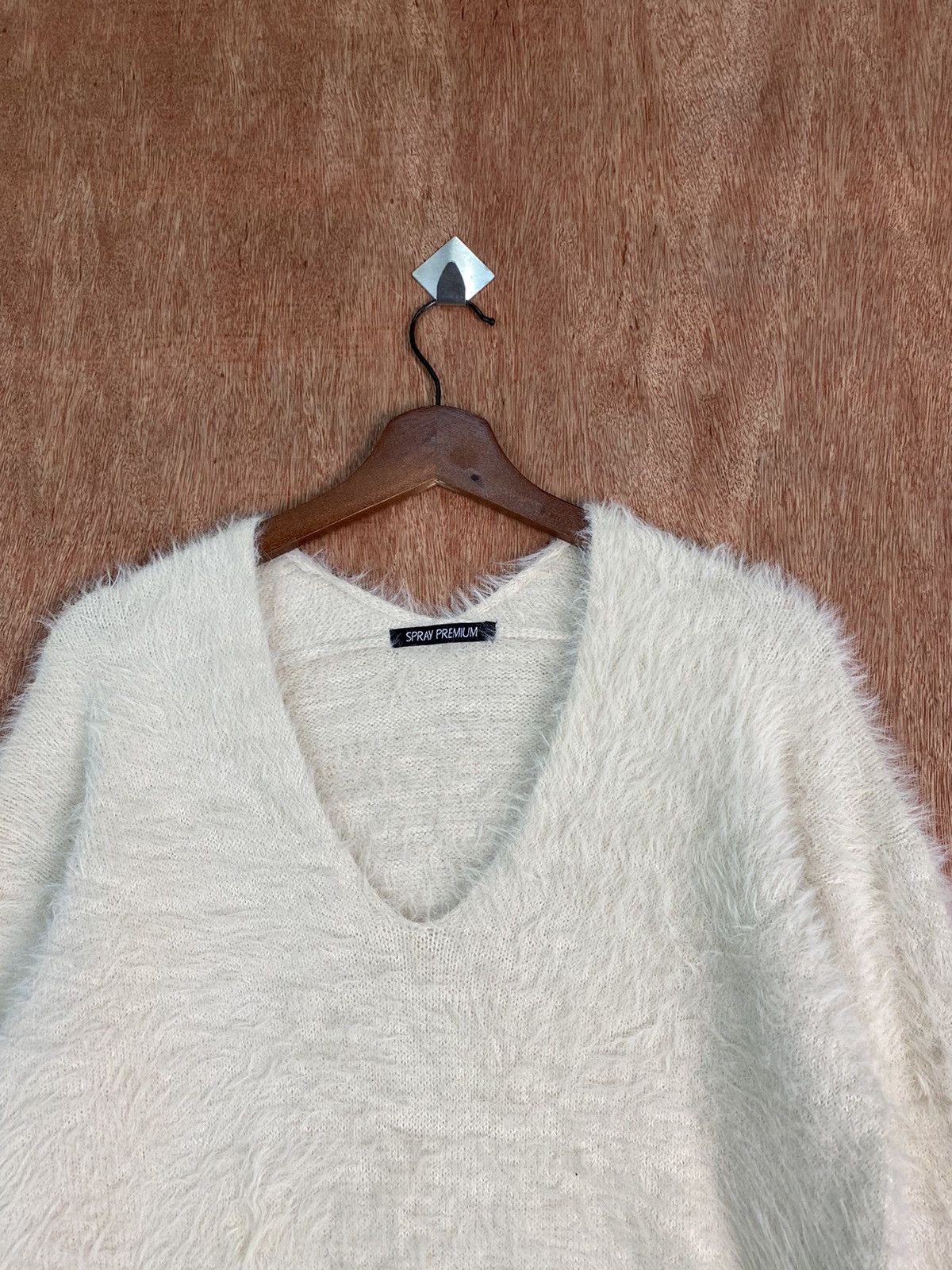 Homespun Knitwear × Japanese Brand DLS Spray Premium Shag Shaggy Fur Mohair Knitwear #BB598 Size M / US 6-8 / IT 42-44 - 2 Thumbnail