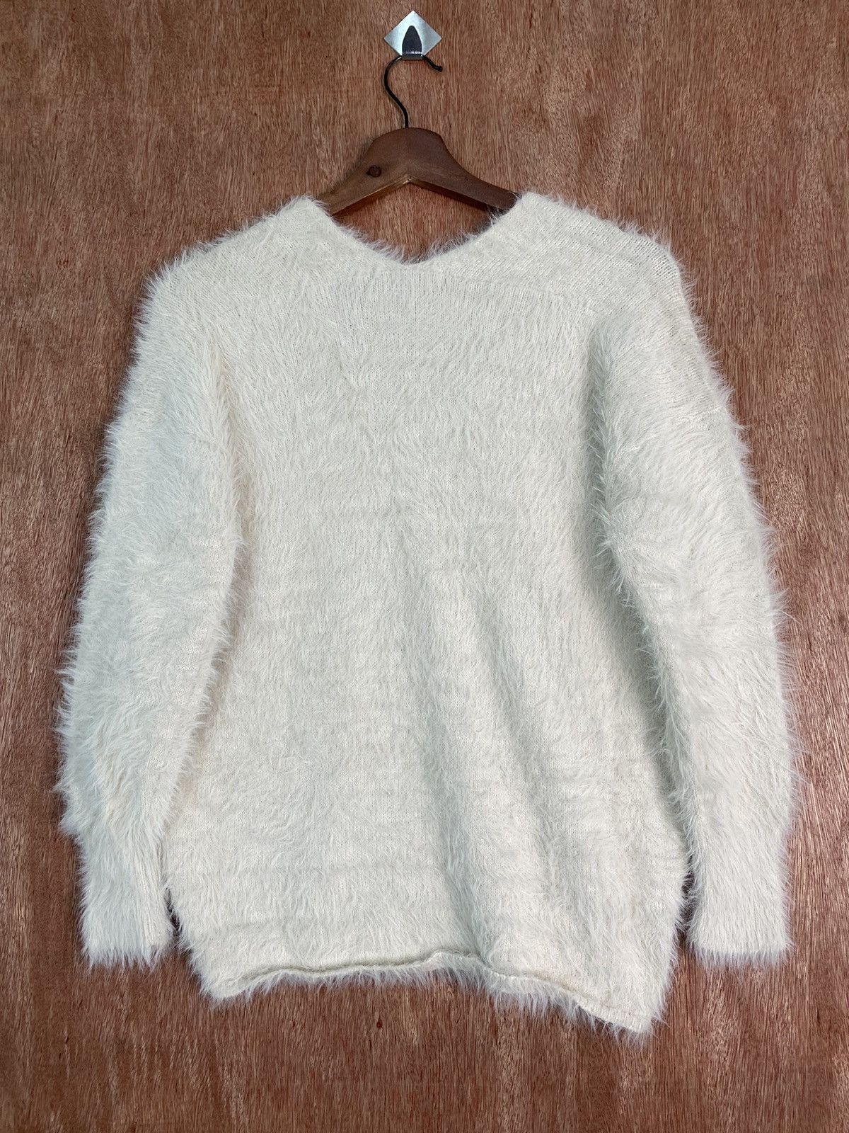 Homespun Knitwear × Japanese Brand DLS Spray Premium Shag Shaggy Fur Mohair Knitwear #BB598 Size M / US 6-8 / IT 42-44 - 7 Thumbnail