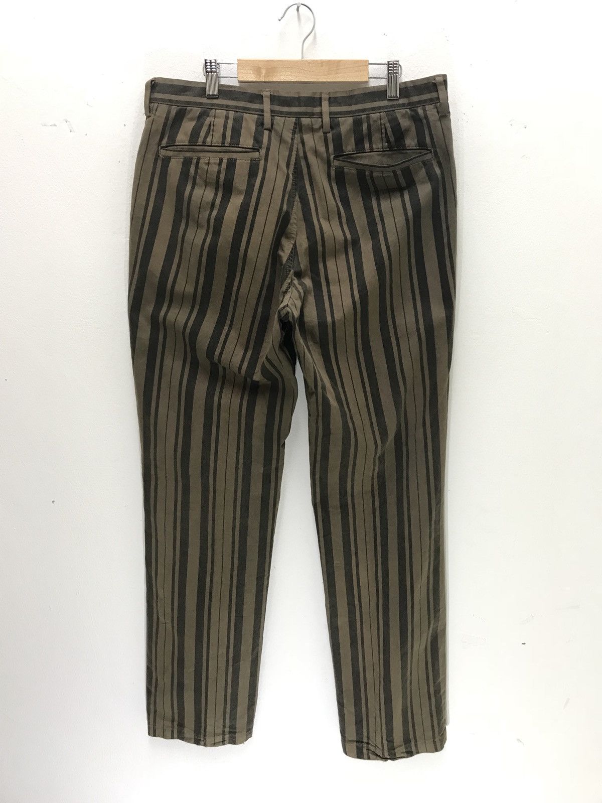 Japanese Brand Made in Japan Blue Way Striped Pant Jailer Regular Size US 33 - 5 Thumbnail