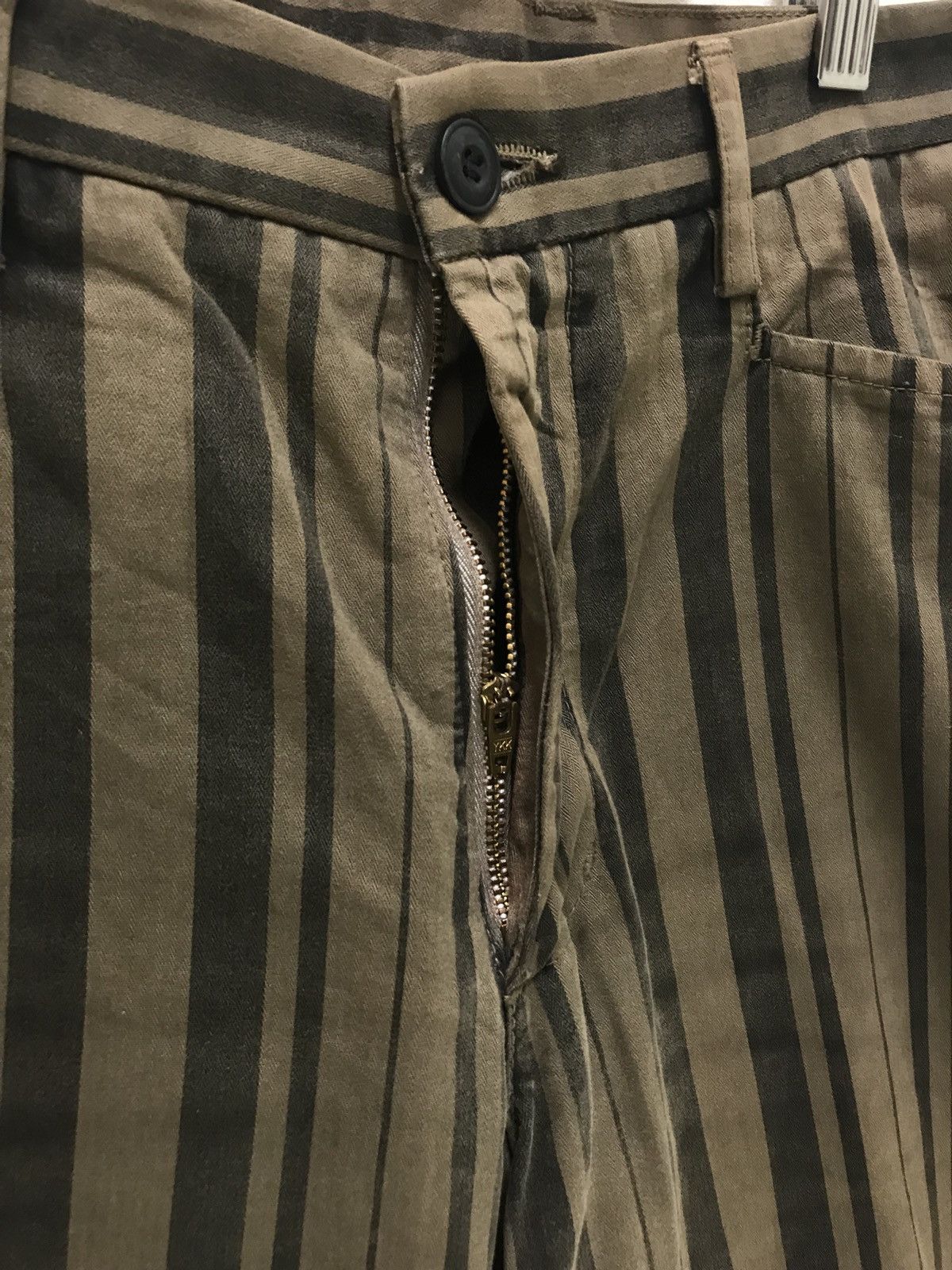 Japanese Brand Made in Japan Blue Way Striped Pant Jailer Regular Size US 33 - 4 Thumbnail