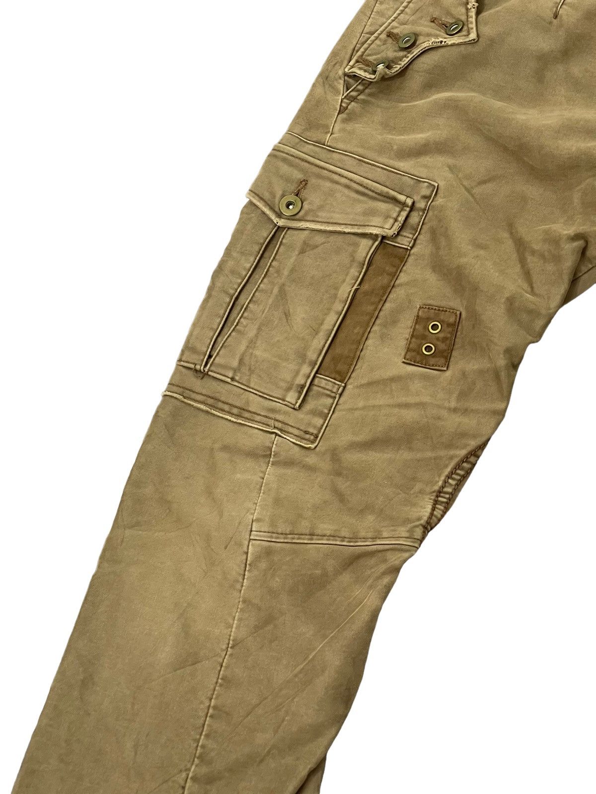 Japanese Brand Flare Cargo Moleskin Scheme Warriors Multi Pockets 4🟦4 Size US 30 / EU 46 - 6 Thumbnail