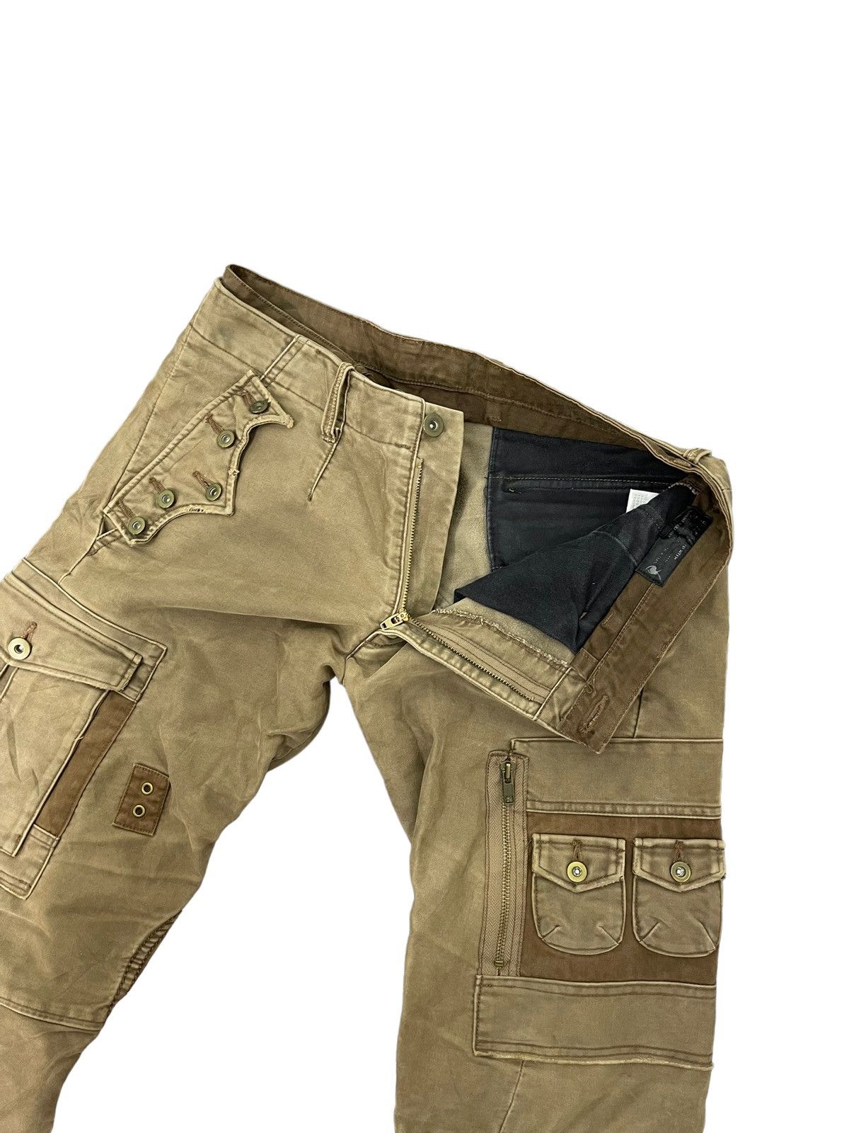 Japanese Brand Flare Cargo Moleskin Scheme Warriors Multi Pockets 4🟦4 Size US 30 / EU 46 - 10 Thumbnail