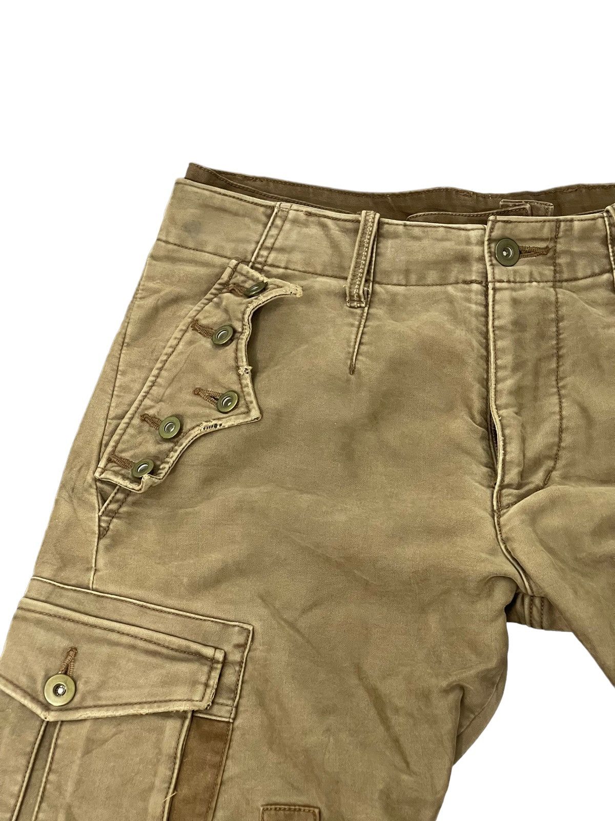 Japanese Brand Flare Cargo Moleskin Scheme Warriors Multi Pockets 4🟦4 Size US 30 / EU 46 - 8 Thumbnail