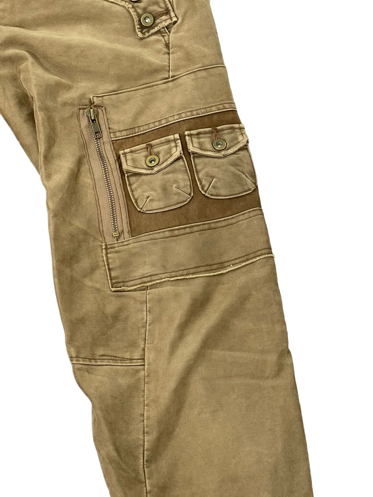 Japanese Brand Flare Cargo Moleskin Scheme Warriors Multi Pockets 4🟦4 Size US 30 / EU 46 - 7 Thumbnail