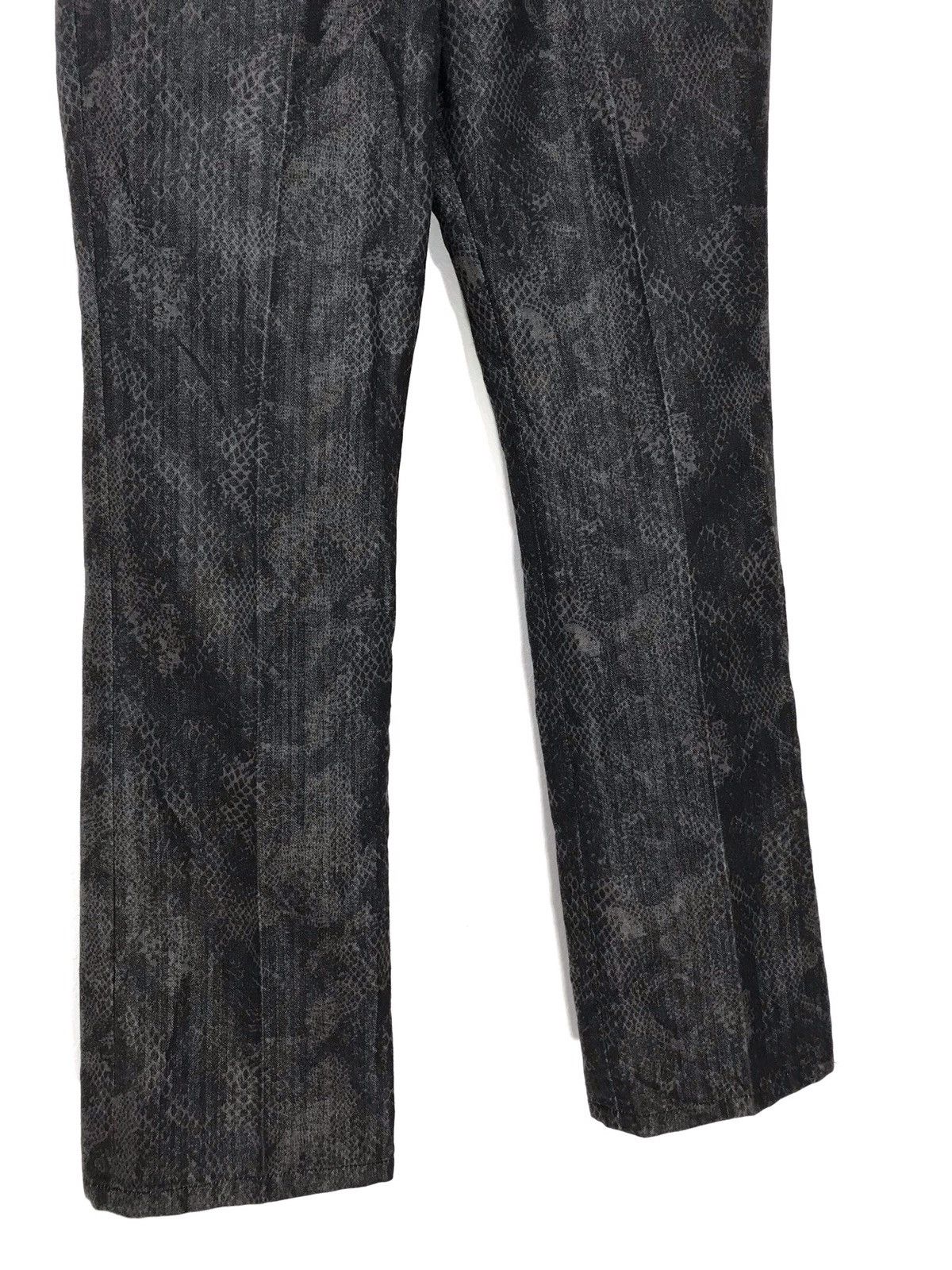 Japanese Brand Semantic Design Python Full Patterns Low Rise Pant Slim 34🟦 Size US 30 / EU 46 - 4 Thumbnail