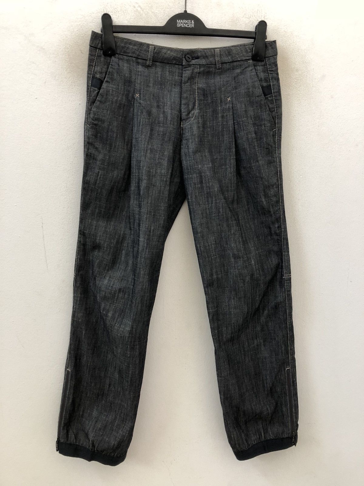 Marithe + Francois Girbaud MFG Made in Japan Buttoned Zipper Hem Denim Size US 30 / EU 46 - 1 Thumbnail