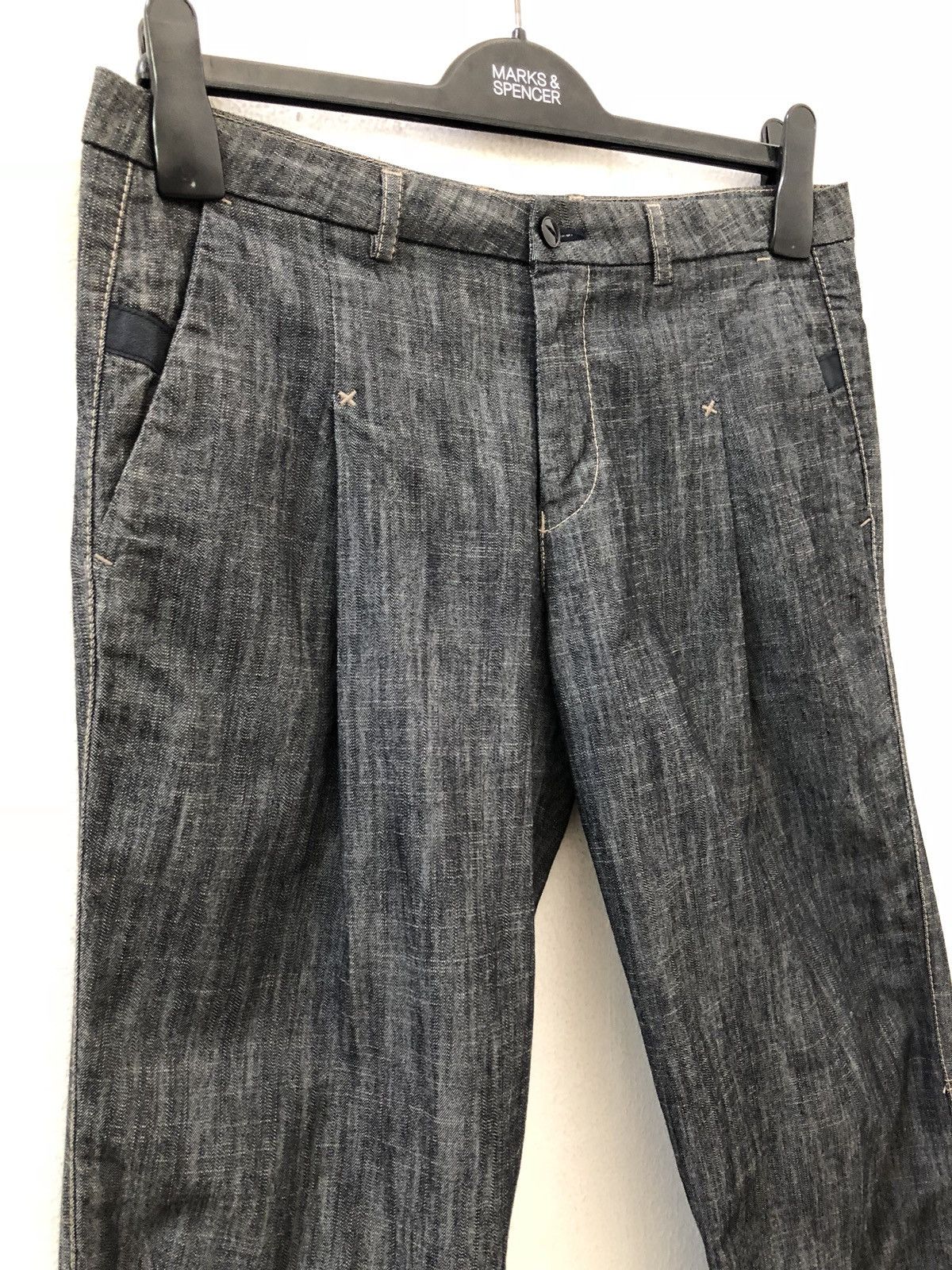 Marithe + Francois Girbaud MFG Made in Japan Buttoned Zipper Hem Denim Size US 30 / EU 46 - 2 Thumbnail