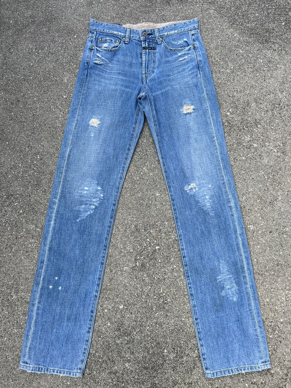 Marithe + Francois Girbaud Vintage Marithe Francois Girbaud Rips Distressed Denim Jeans Size US 29 - 1 Thumbnail