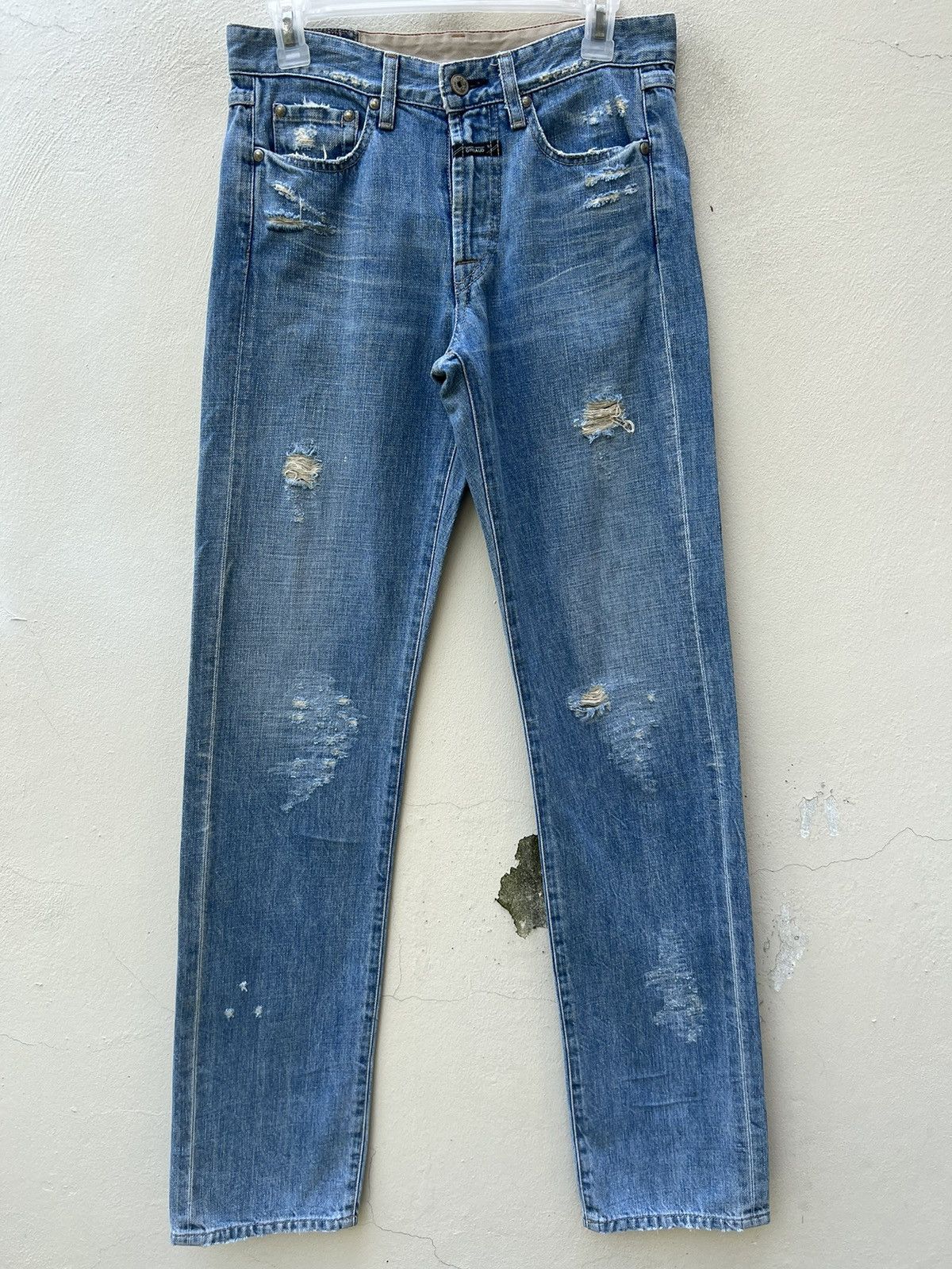 Marithe + Francois Girbaud Vintage Marithe Francois Girbaud Rips Distressed Denim Jeans Size US 29 - 6 Thumbnail
