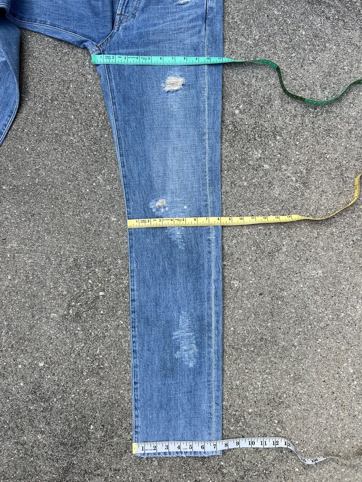 Marithe + Francois Girbaud Vintage Marithe Francois Girbaud Rips Distressed Denim Jeans Size US 29 - 3 Thumbnail