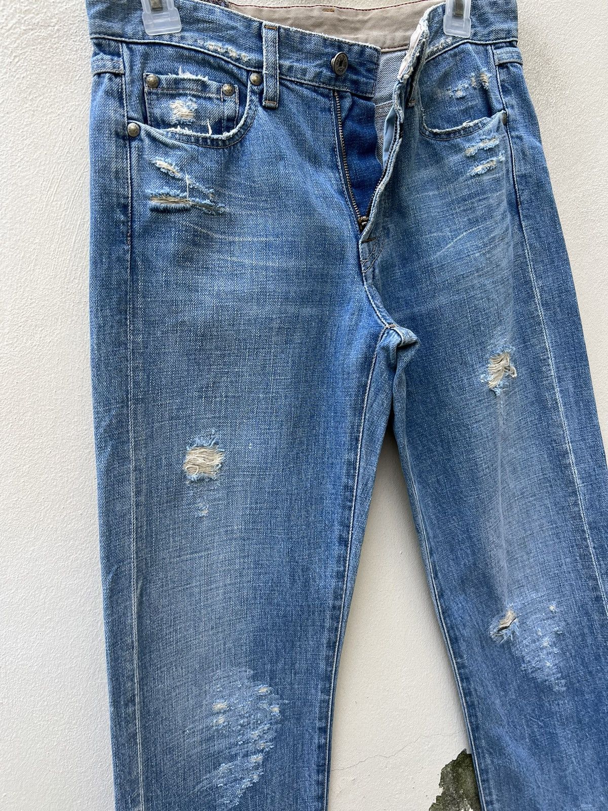 Marithe + Francois Girbaud Vintage Marithe Francois Girbaud Rips Distressed Denim Jeans Size US 29 - 8 Thumbnail