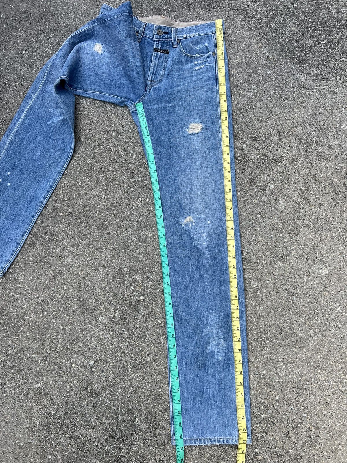 Marithe + Francois Girbaud Vintage Marithe Francois Girbaud Rips Distressed Denim Jeans Size US 29 - 4 Thumbnail