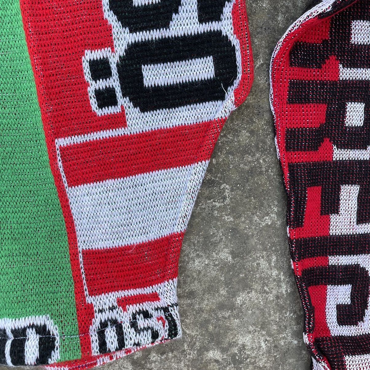 Vintage Vintage Custom Knit Sweater Rework Upcycling Football Scarf Size M / US 6-8 / IT 42-44 - 9 Thumbnail