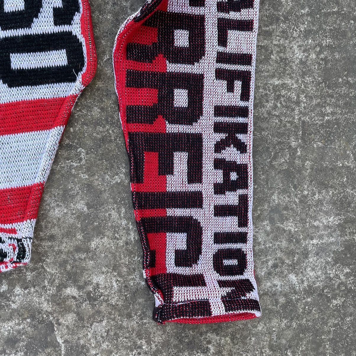 Vintage Vintage Custom Knit Sweater Rework Upcycling Football Scarf Size M / US 6-8 / IT 42-44 - 3 Thumbnail
