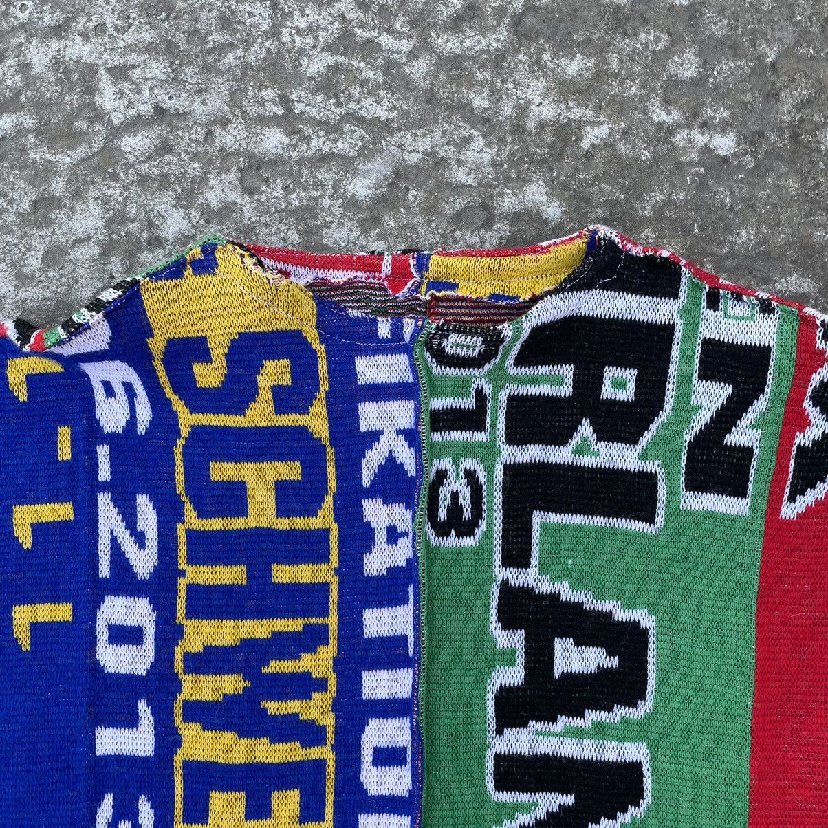 Vintage Vintage Custom Knit Sweater Rework Upcycling Football Scarf Size M / US 6-8 / IT 42-44 - 7 Thumbnail