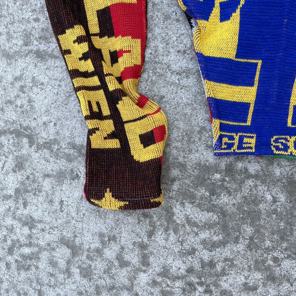 Vintage Vintage Custom Knit Sweater Rework Upcycling Football Scarf Size M / US 6-8 / IT 42-44 - 4 Thumbnail