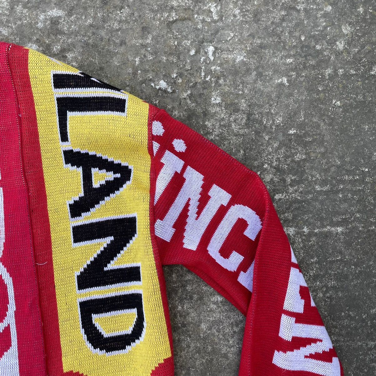 Vintage Vintage Custom Knit Sweater Rework Upcycling Gootball Scarf Size US M / EU 48-50 / 2 - 10 Thumbnail