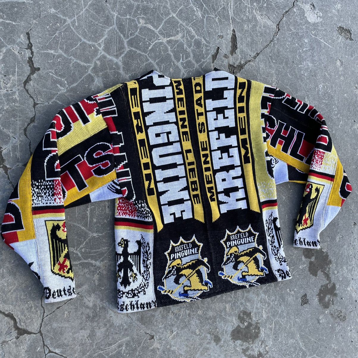 Handmade Expensive Custom Hand Made Sweater Football Scarf Streetwear Size US M / EU 48-50 / 2 - 2 Thumbnail