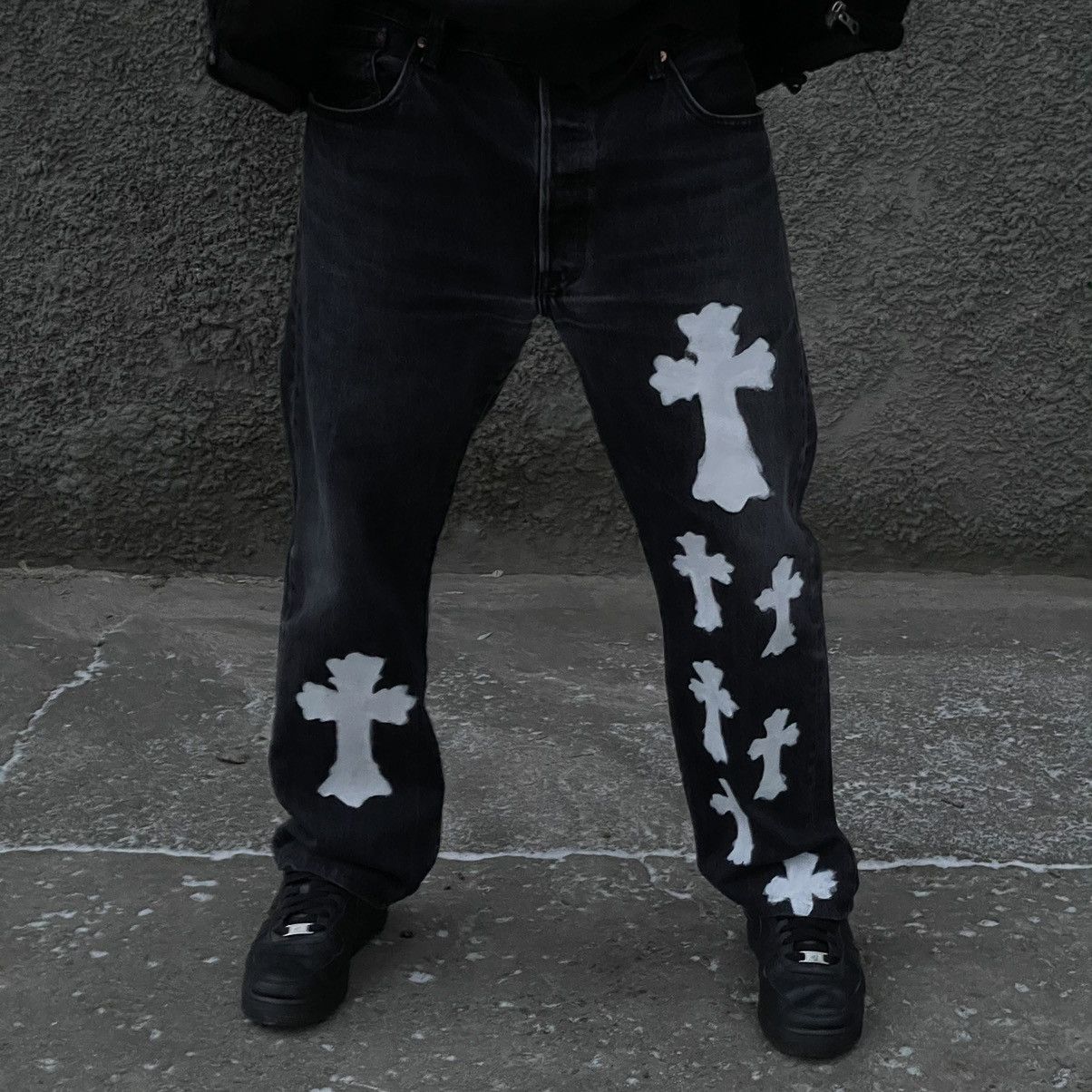 Levi's × Vintage Vintage Levi’s Custom Jeans W38xL30 90s Streetwear Pants Size US 38 / EU 54 - 5 Thumbnail