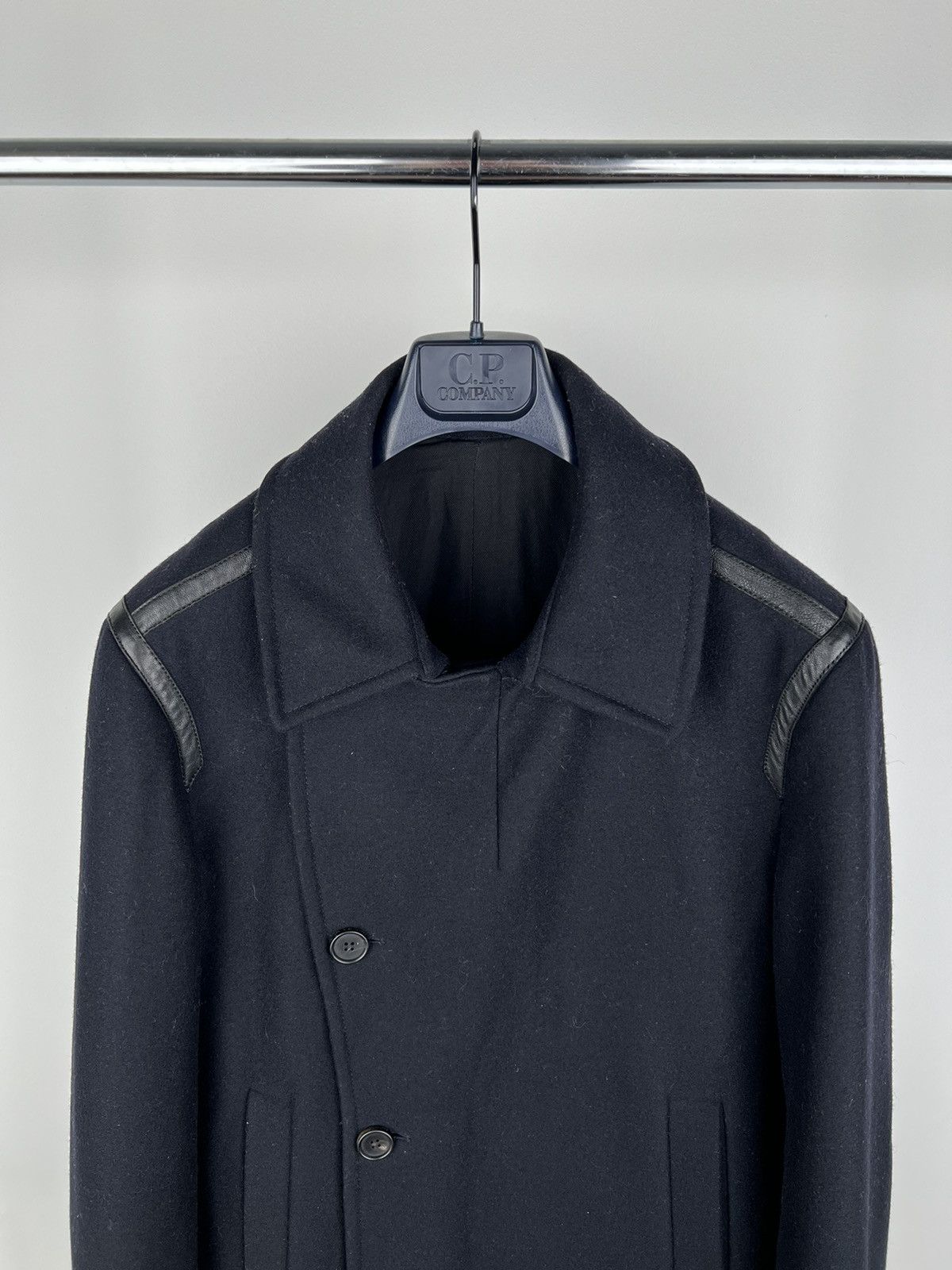 Allsaints Allsaints Salter Pea Coat Double Wool Size US L / EU 52-54 / 3 - 4 Thumbnail