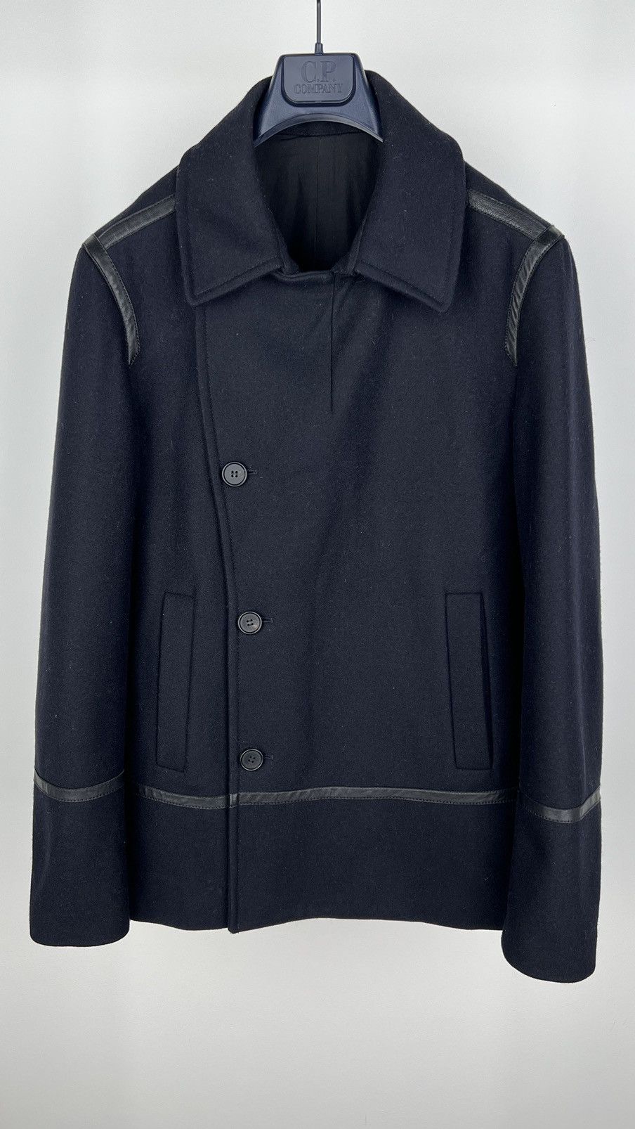 Allsaints Allsaints Salter Pea Coat Double Wool Size US L / EU 52-54 / 3 - 1 Thumbnail